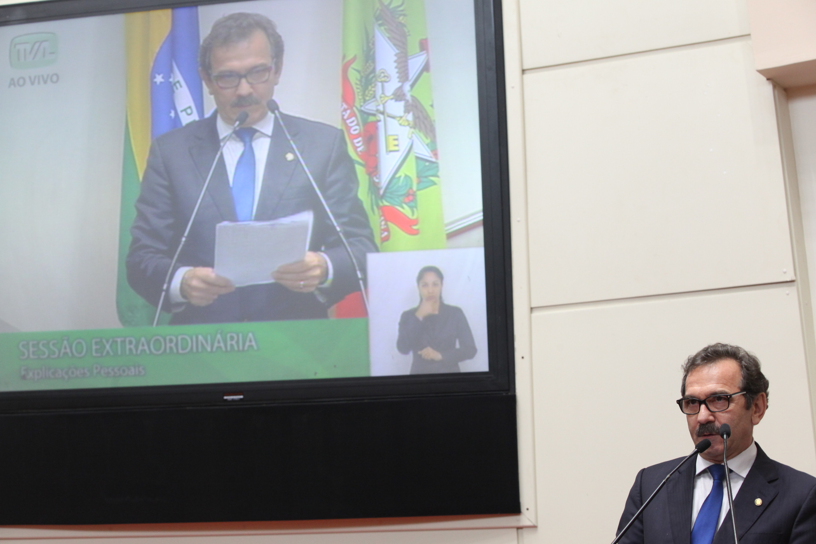 Sessão Ordinária. Deputado Serafim Venzon (PSDB). Foto Eduardo Guedes de Oliveira / Agência AL