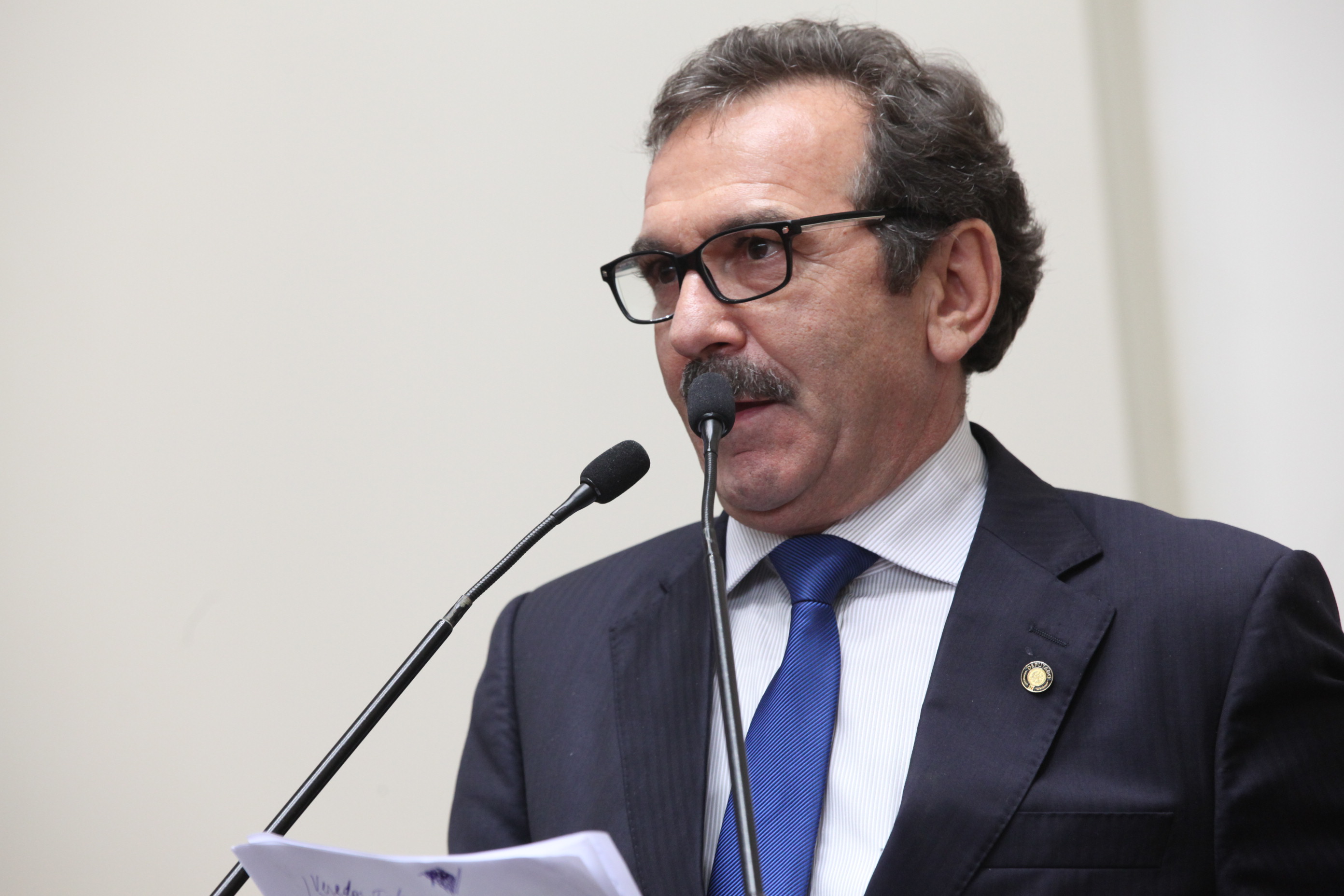 Sessão Ordinária. Deputado Serafim Venzon (PSDB). Foto Eduardo Guedes de Oliveira / Agência AL