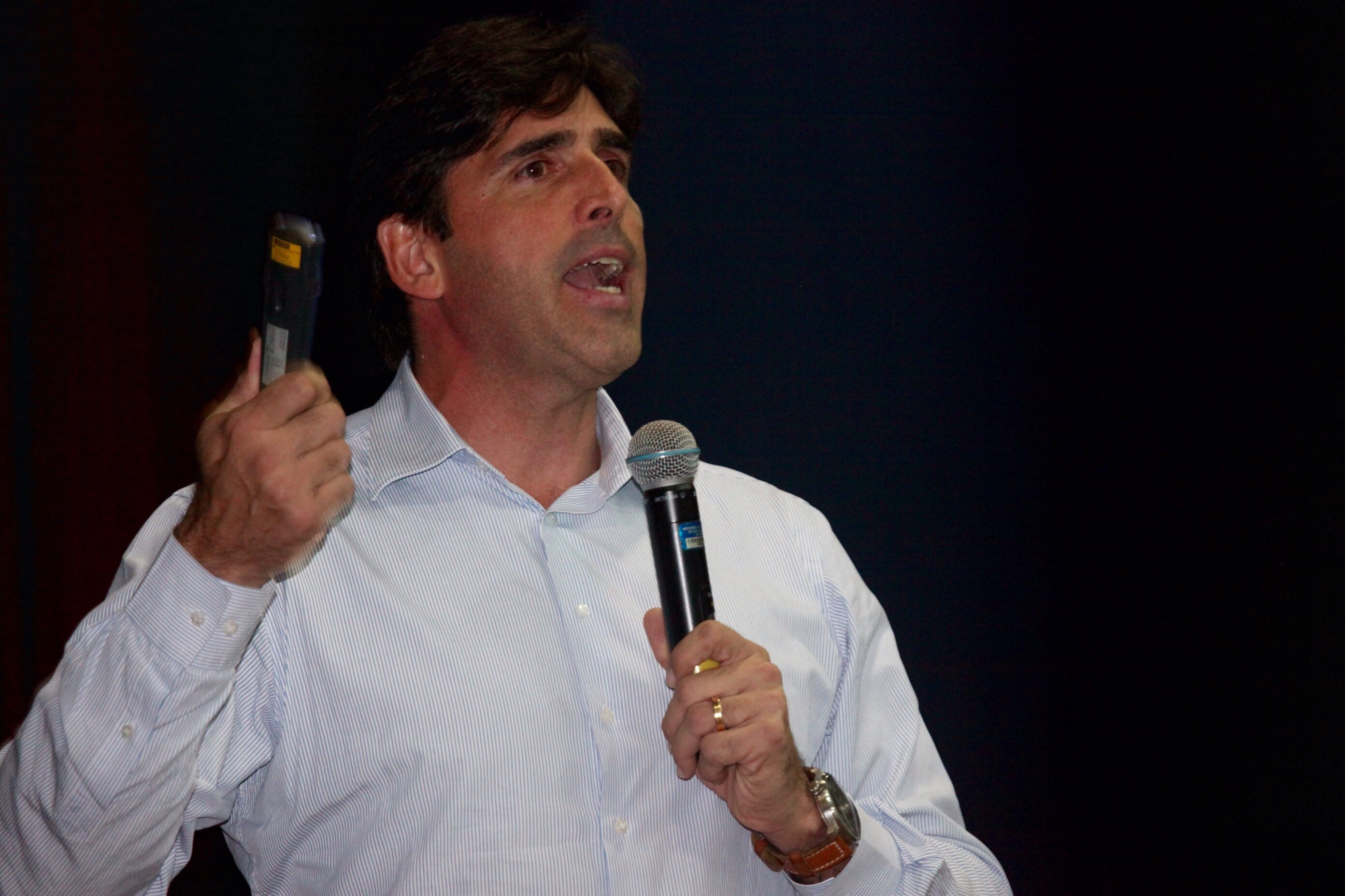 Palestra Giovane Gávio. Foto: Fábio Queiroz / Agência AL