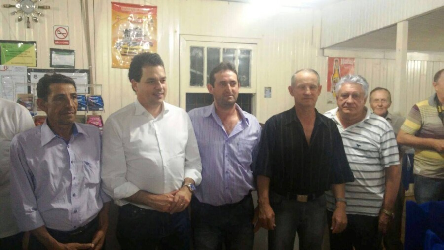 Deputado Rodrigo Minotto, durante sua passarem pelo município de Paraíso. FOTO: Divulgação