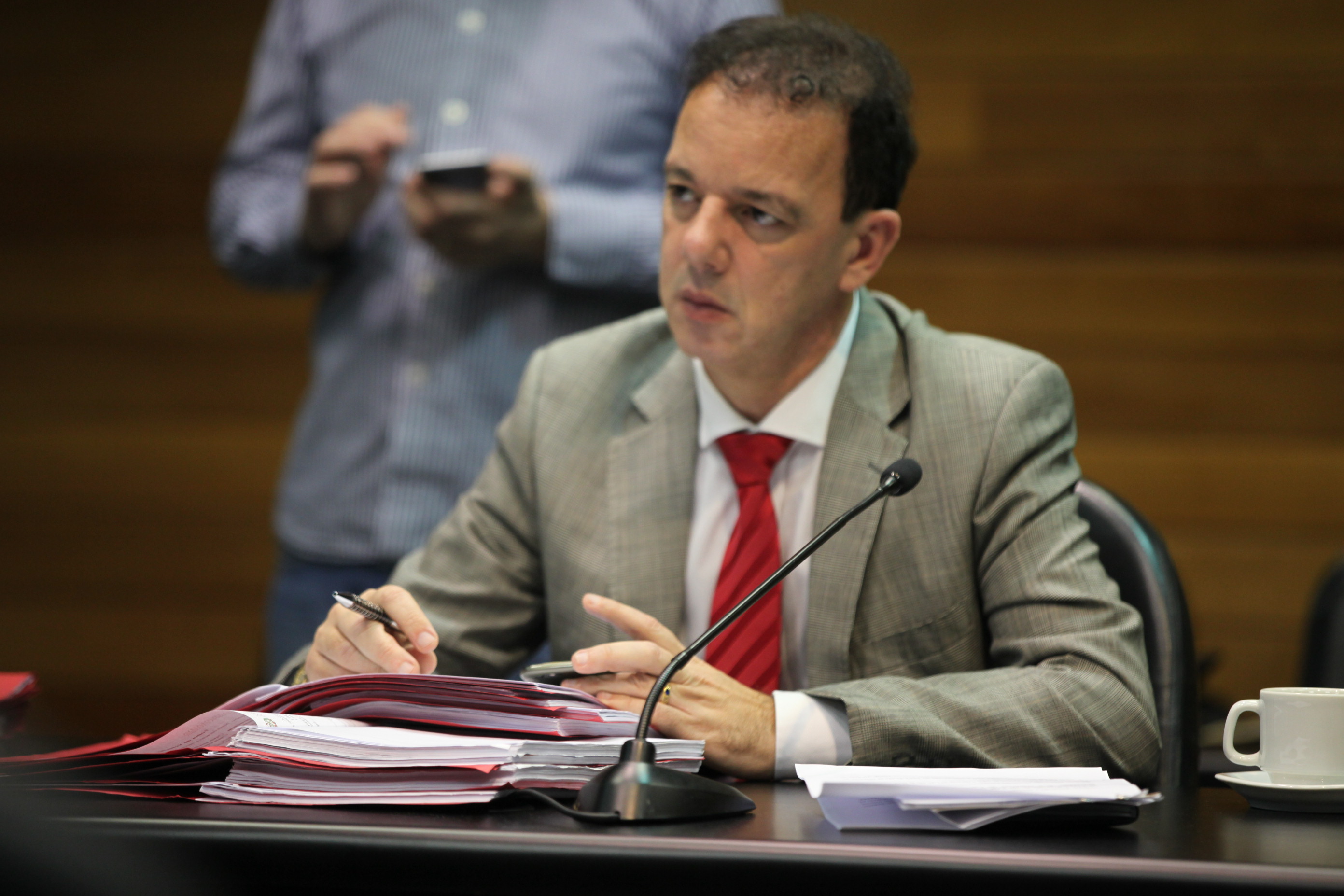 Deputado Ismael Dos Santos (PSD) na Comissão de Trabalho - Foto: Humberto Gesser / Agencial AL
