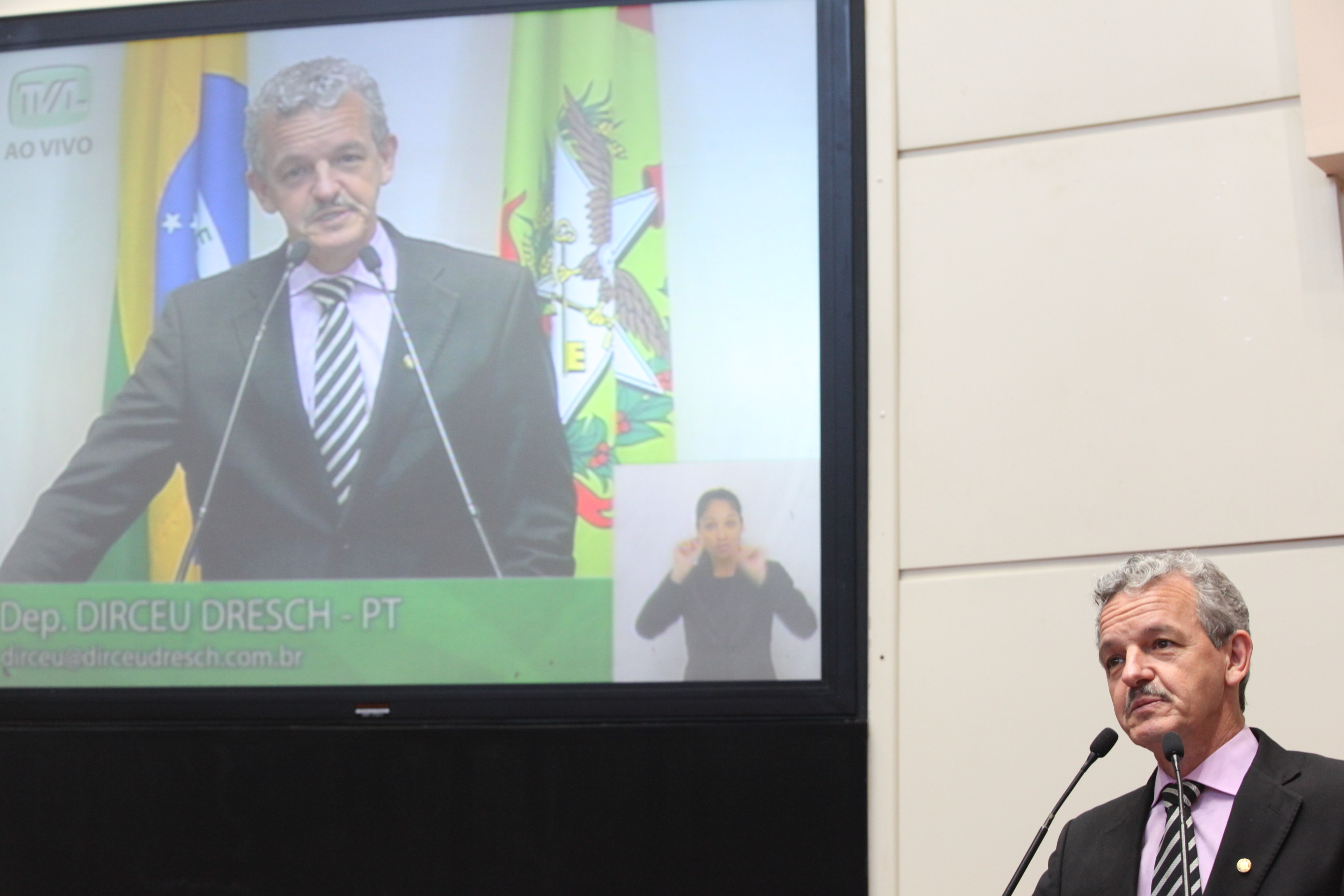 Sessão Plenária_ Dp Dirceu Dresch PT_foto Eduardo Guedes de Oliveira / Agência AL