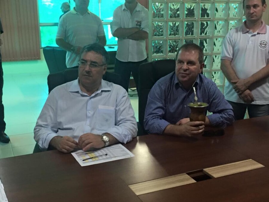Governador Raimundo Colombo e deputado Maurício Eskudlark (PSD). FOTO: Divulgação