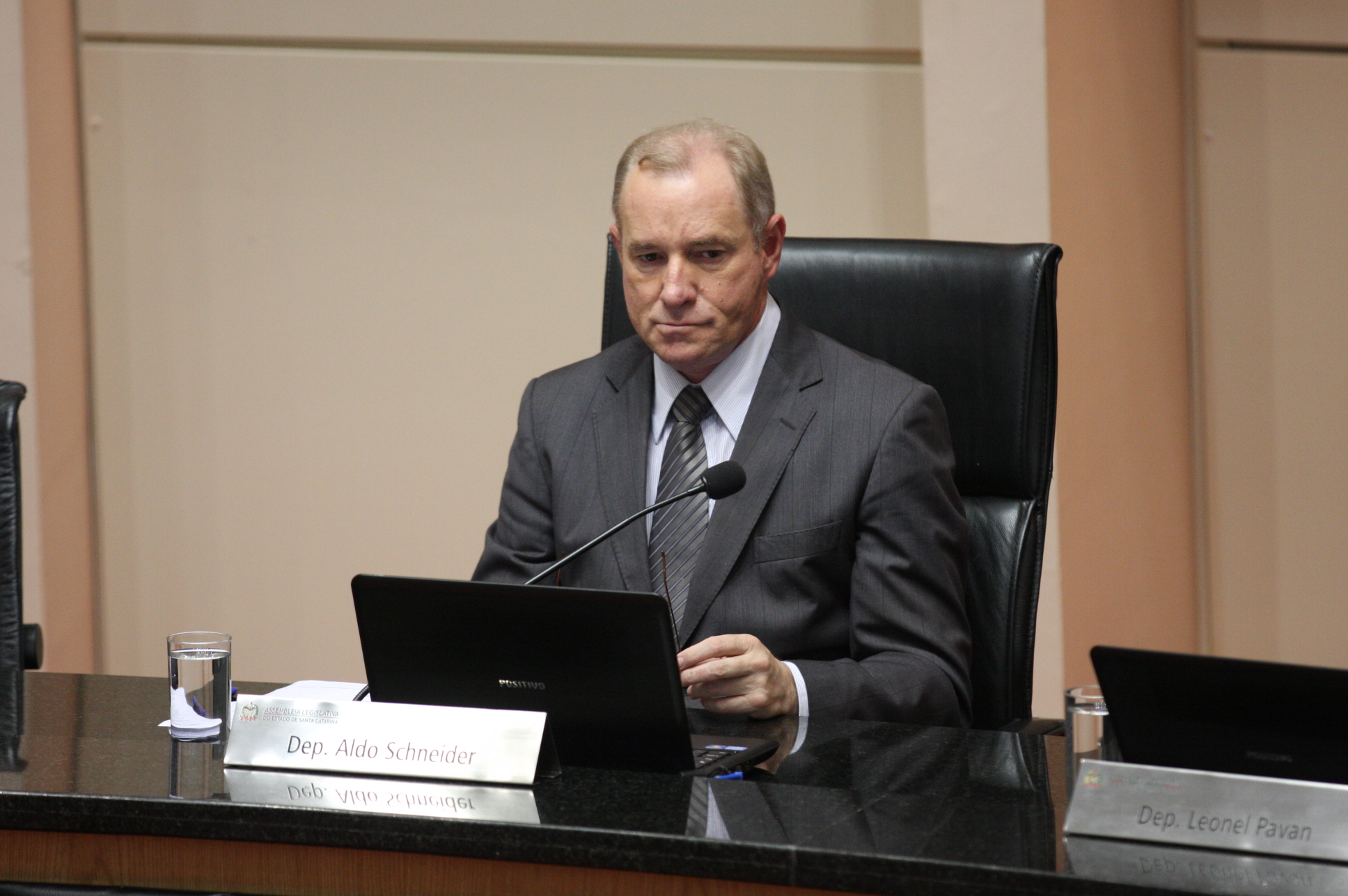 Sessão Ordinária. Deputado: Aldo Schneider (PMDB). Foto: Yuri Santos / Agência AL