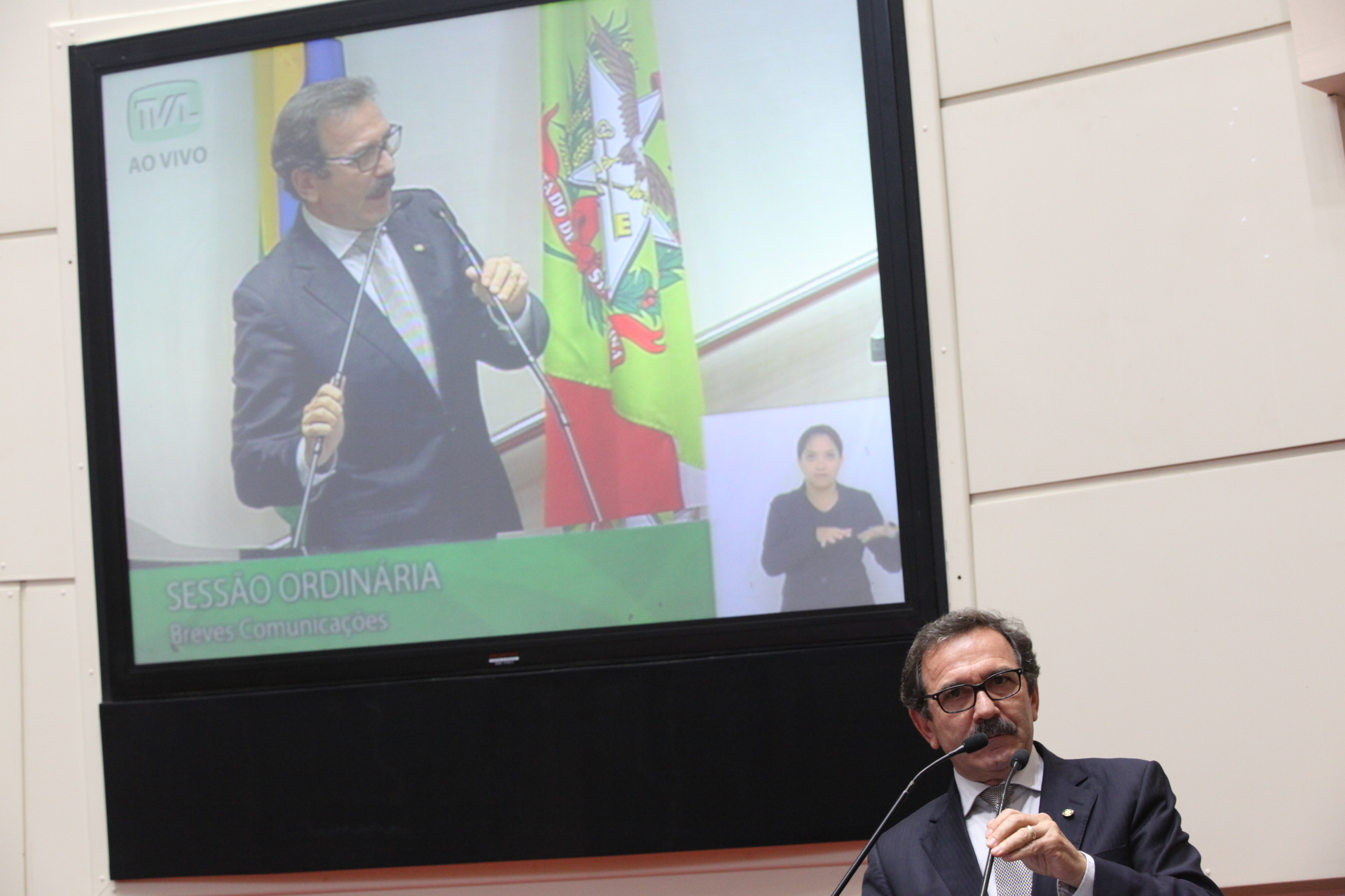 Sessão Ordinária da Assembleia Legislativa do Estado de Santa Catarina. Deputado Serafim Venzon (PSDB)  - Foto: Eduardo Guedes de Oliveira/Agência AL