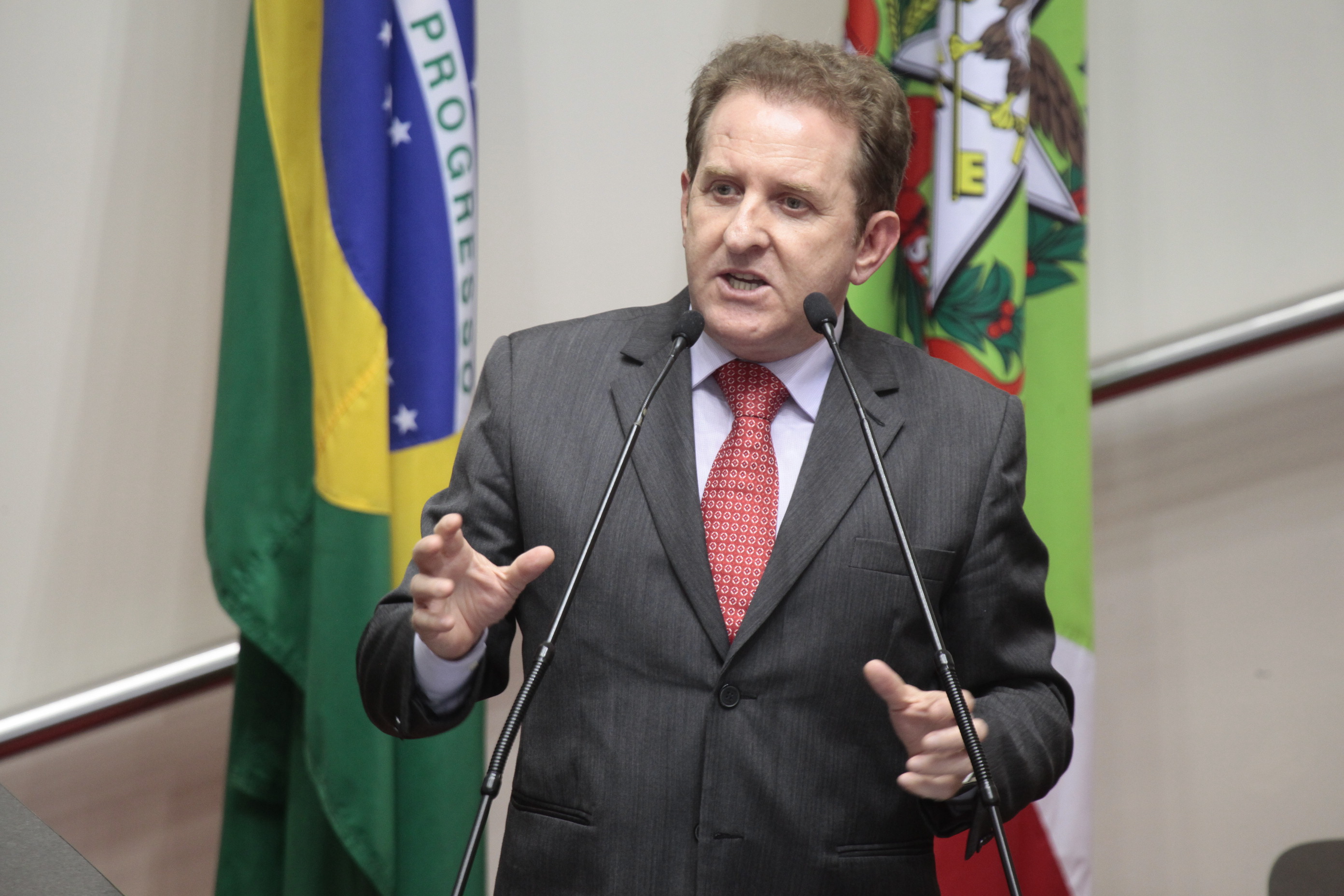 Sessão Ordinária da Assembleia Legislativa do Estado de Santa Catarina. Deputado Valmir Comin (PP)  - Fotos: Miriam Zomer/Agência AL