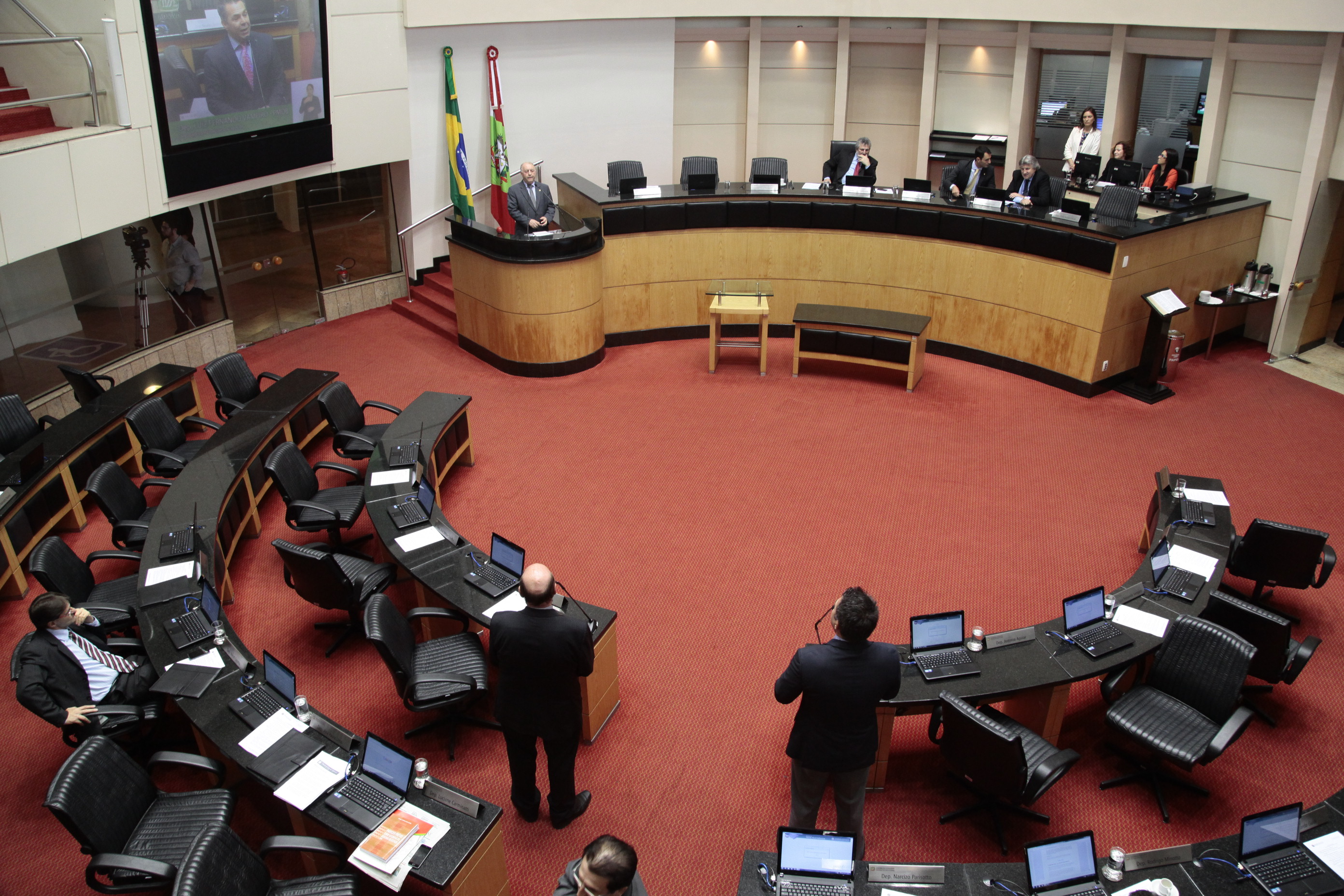 Sessão Ordinária da Assembleia Legislativa do Estado de Santa Catarina. Fotos: Miriam Zomer/Agência AL