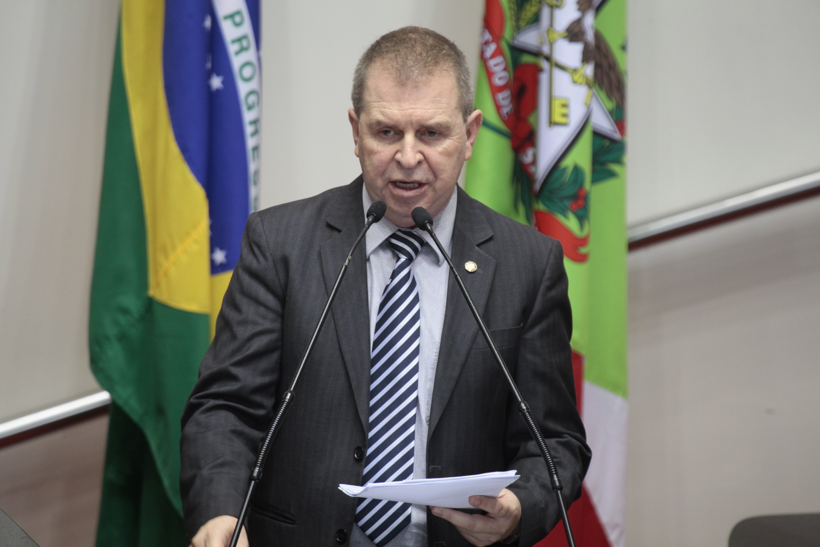 Sessão Ordinária da Assembleia Legislativa do Estado de Santa Catarina. Deputado Maurício Eskudlark (PSD)  - Fotos: Miriam Zomer/Agência AL