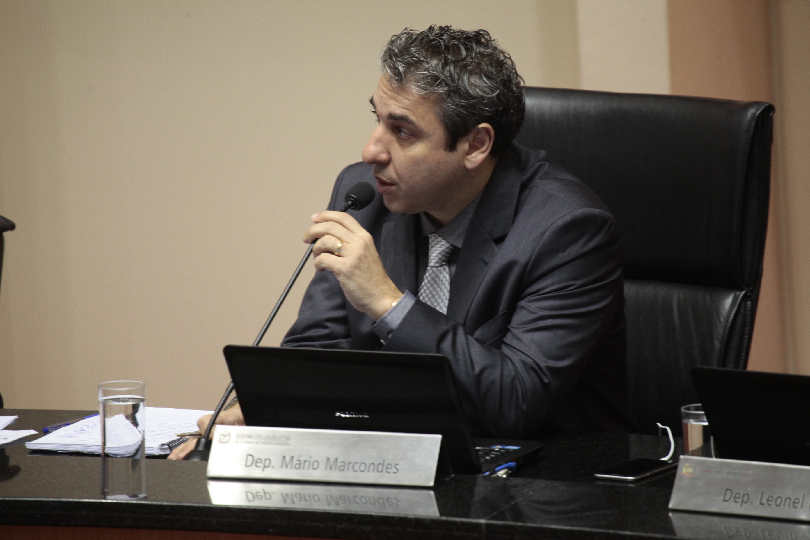 Sessão Ordinária da Assembleia Legislativa do Estado de Santa Catarina. Deputado Mário Marcondes (PR) -  Foto: Miriam Zomer/Agência AL