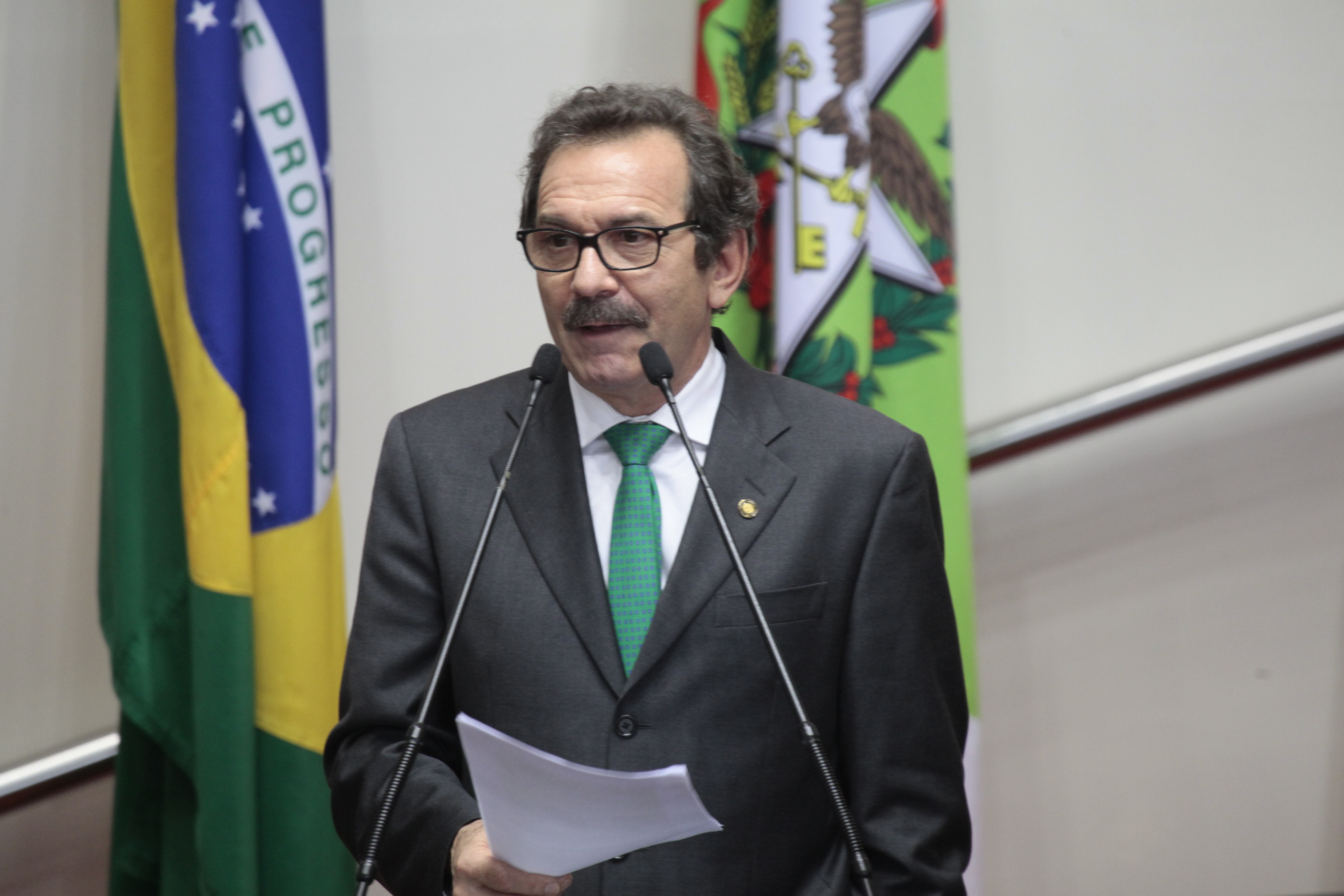Sessão Ordinária da Assembleia Legislativa do Estado de Santa Catarina. Deputado Serafim Venzon (PSDB) -  Foto: Miriam Zomer/Agência AL