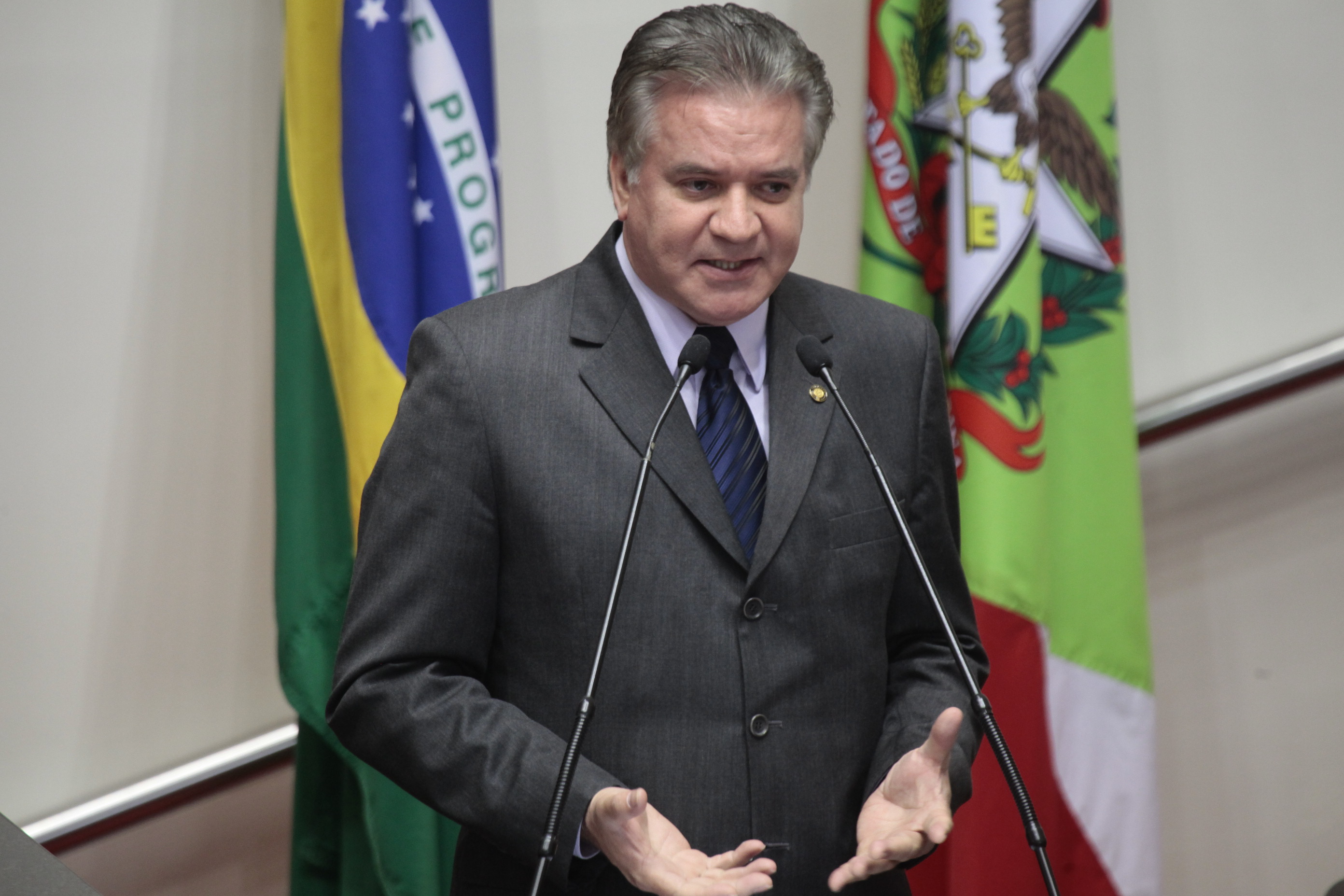 Sessão Ordinária da Assembleia Legislativa do Estado de Santa Catarina. Deputado César Valduga (PCdoB) - Foto: Miriam Zomer/Agência AL