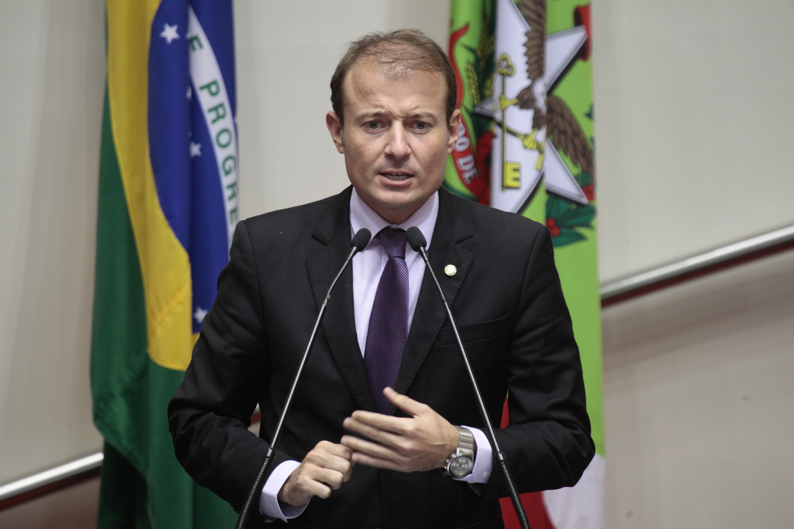 Sessão Ordinária da Assembleia Legislativa do Estado de Santa Catarina. Deputado Gabriel Ribeiro (PSD) - Foto: Miriam Zomer/Agência AL