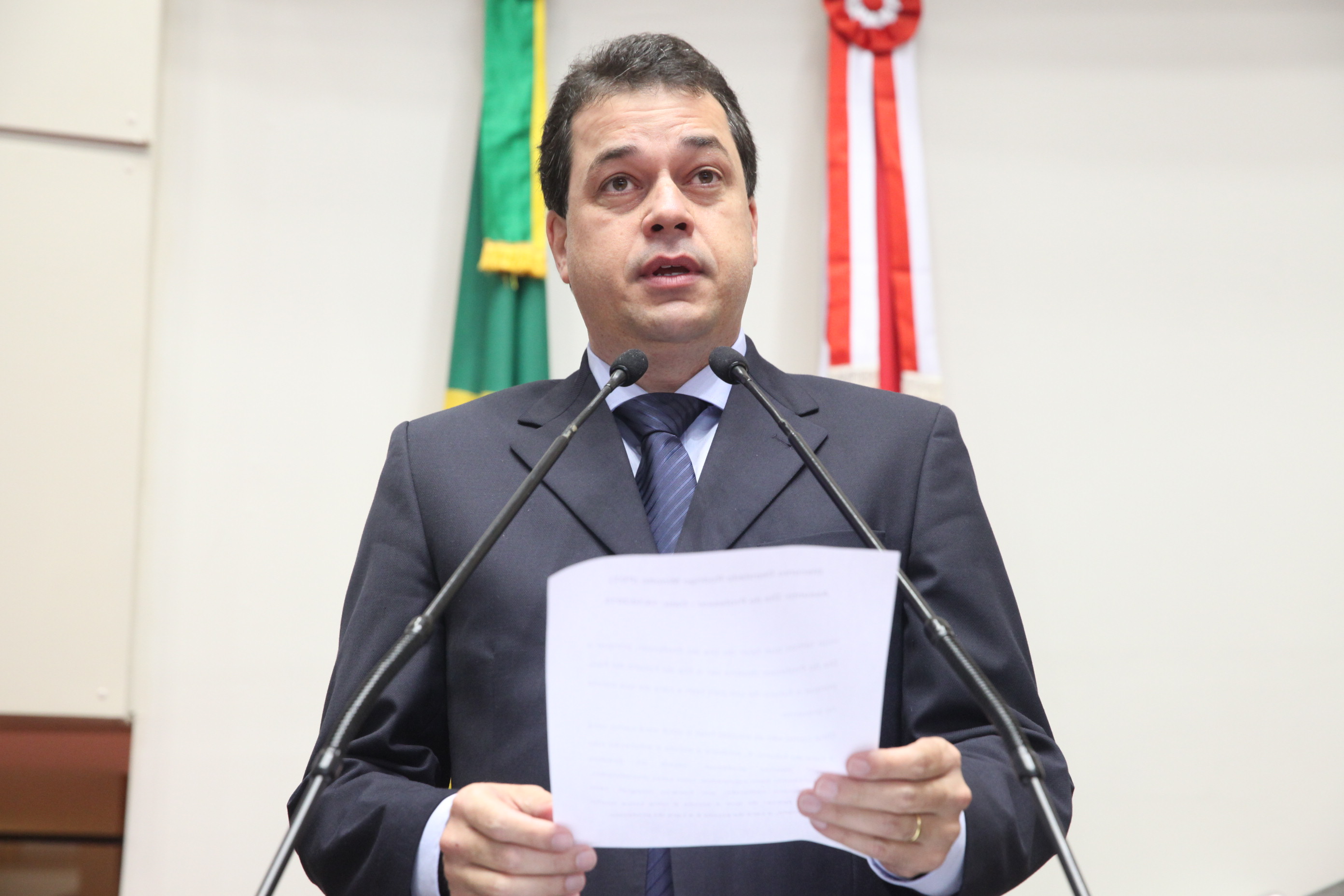 Deputado Rodrigo Minotto (PDT). Sessão Ordinária. Foto: Fábio Queiroz / Agência AL