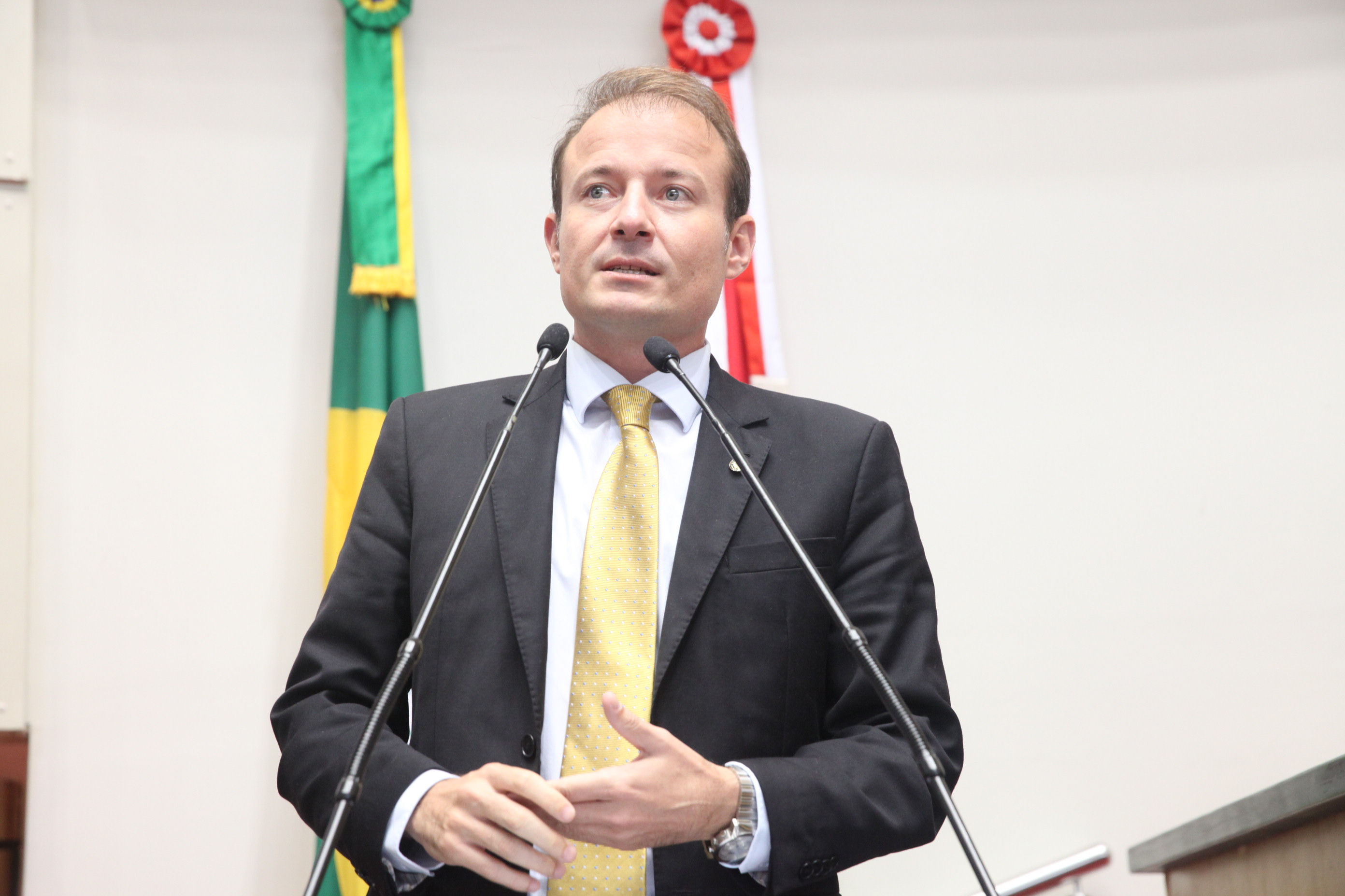 Deputado Gabriel Ribeiro (PSD). Sessão Ordinária. Foto: Fábio Queiroz / Agência AL