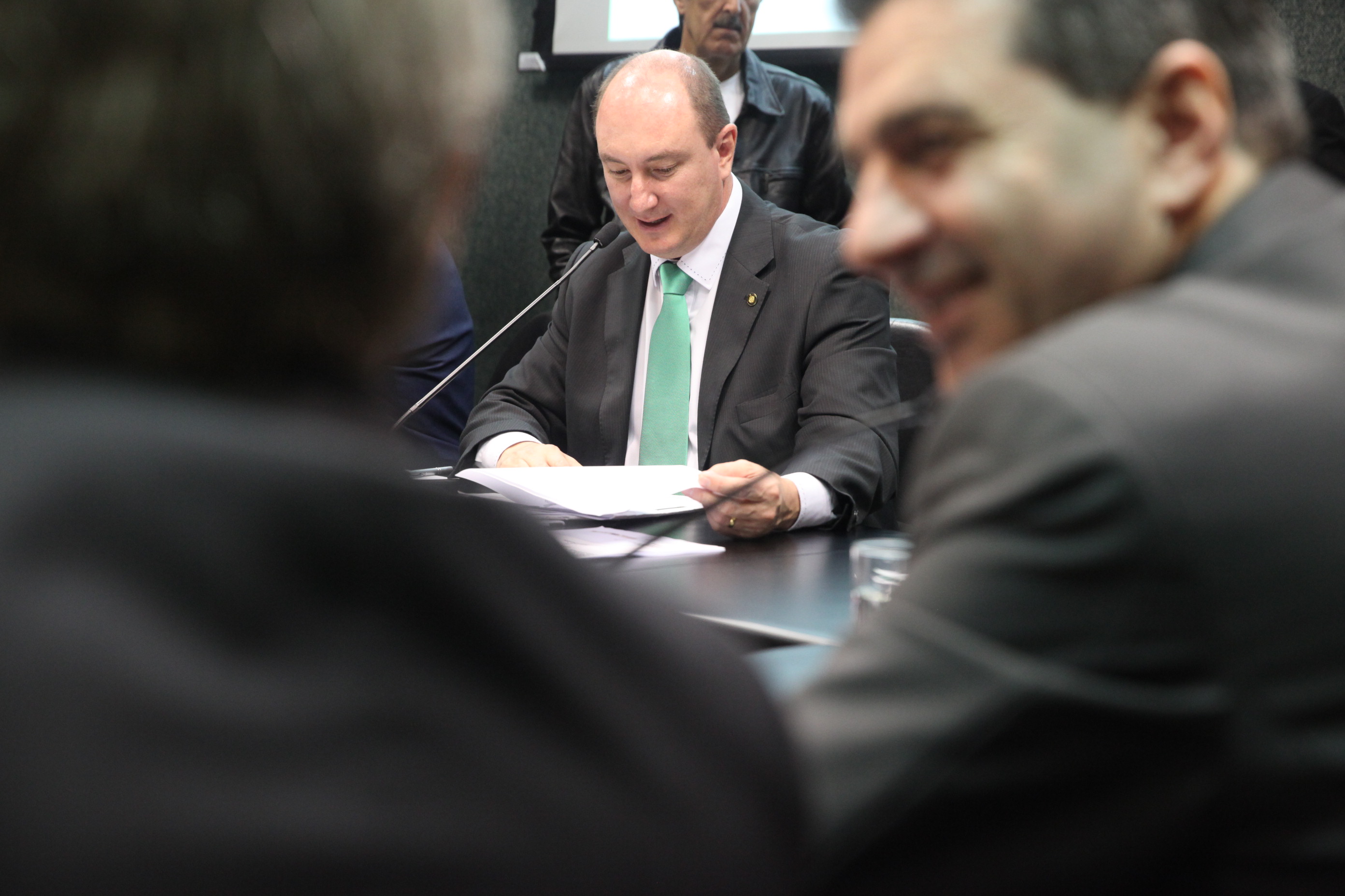 Deputado Mauro de Nadal (PMDB). Reunião da Comissão de Constituição e Justiça. Foto: Fábio Queiroz / Agência AL