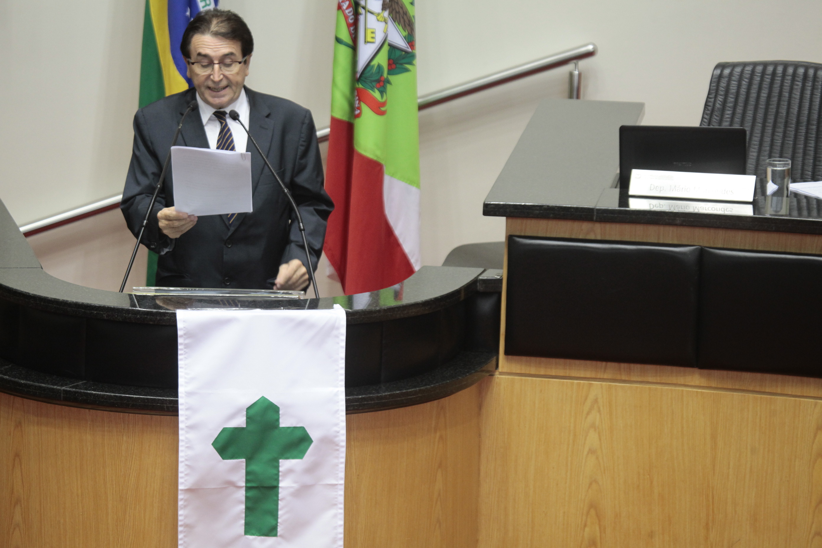 Sessão Ordinária - Plenário Osni Régis. Deputado Antonio Aguiar (PMDB) - Foto: Miriam Zomer/Agência AL