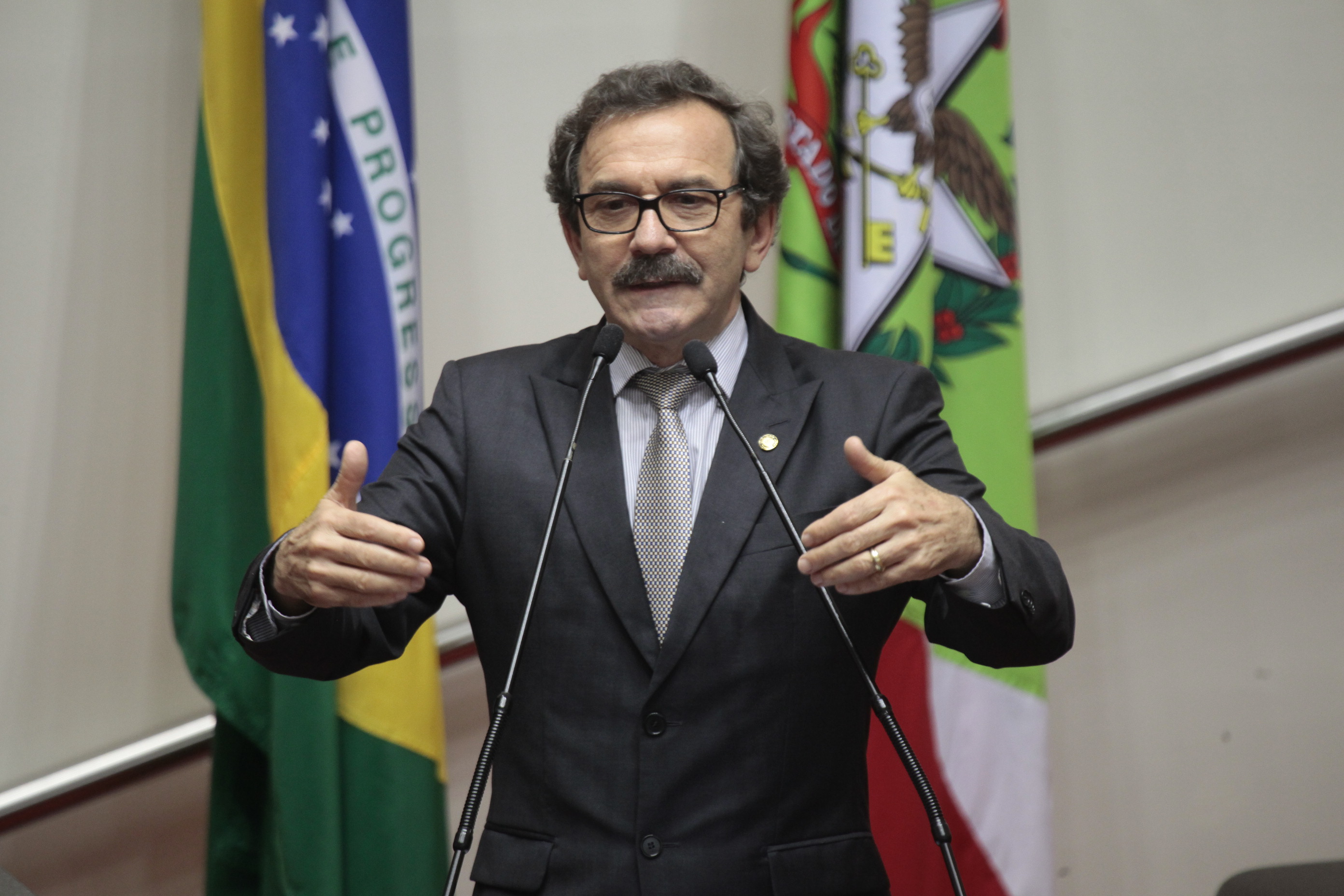 Sessão Ordinária - Plenário Osni Régis. Deputado Serafim Venzon (PSDB) - Foto: Miriam Zomer/Agência AL