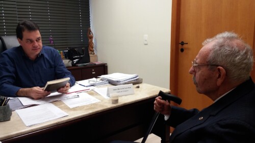 Deputado Rodrigo Minotto recebe ex-prefeito de Criciúma