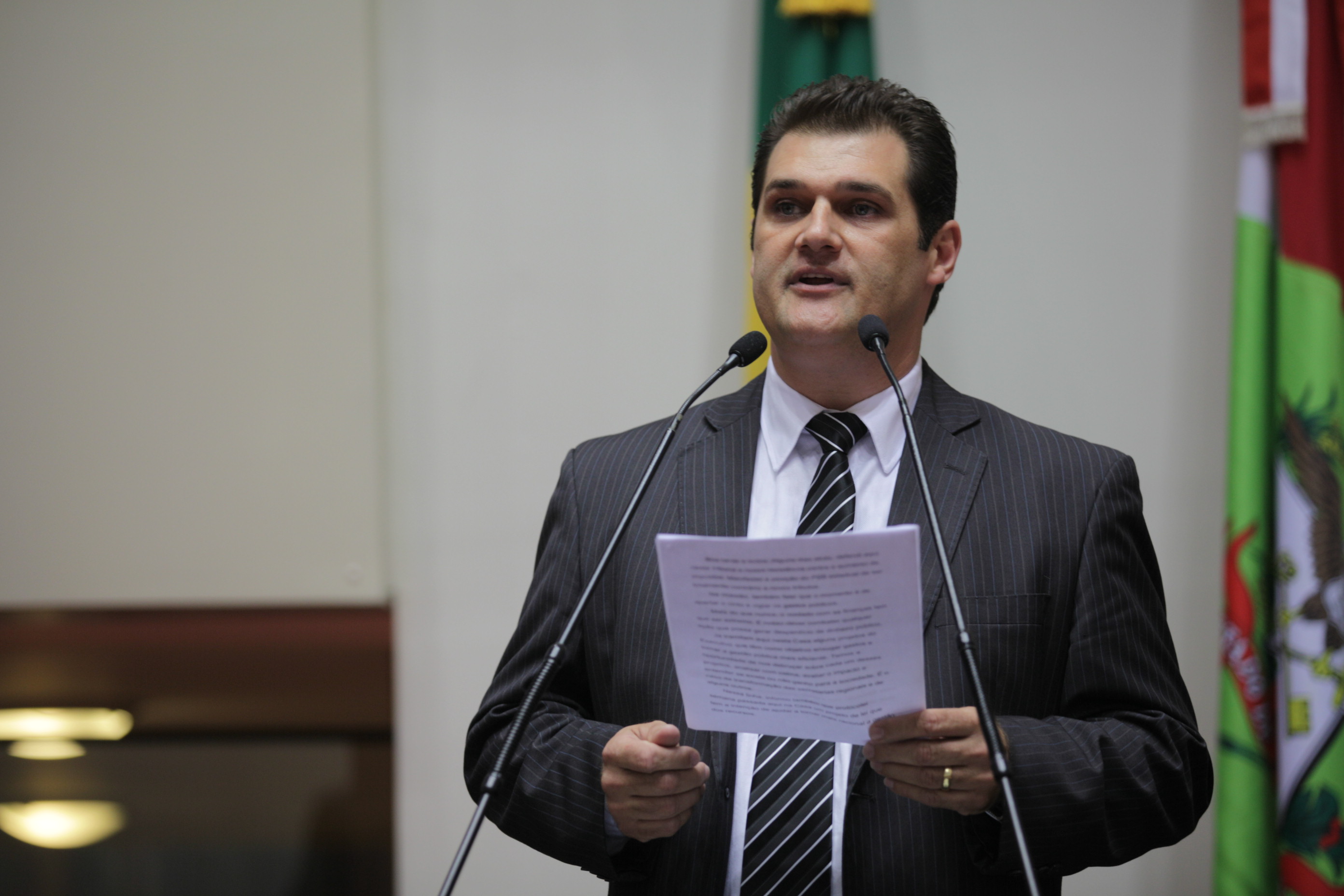 Sessão Ordinária. Deputado Claiton Salvaro (PSB) - Foto: Solon Soares/Agência AL