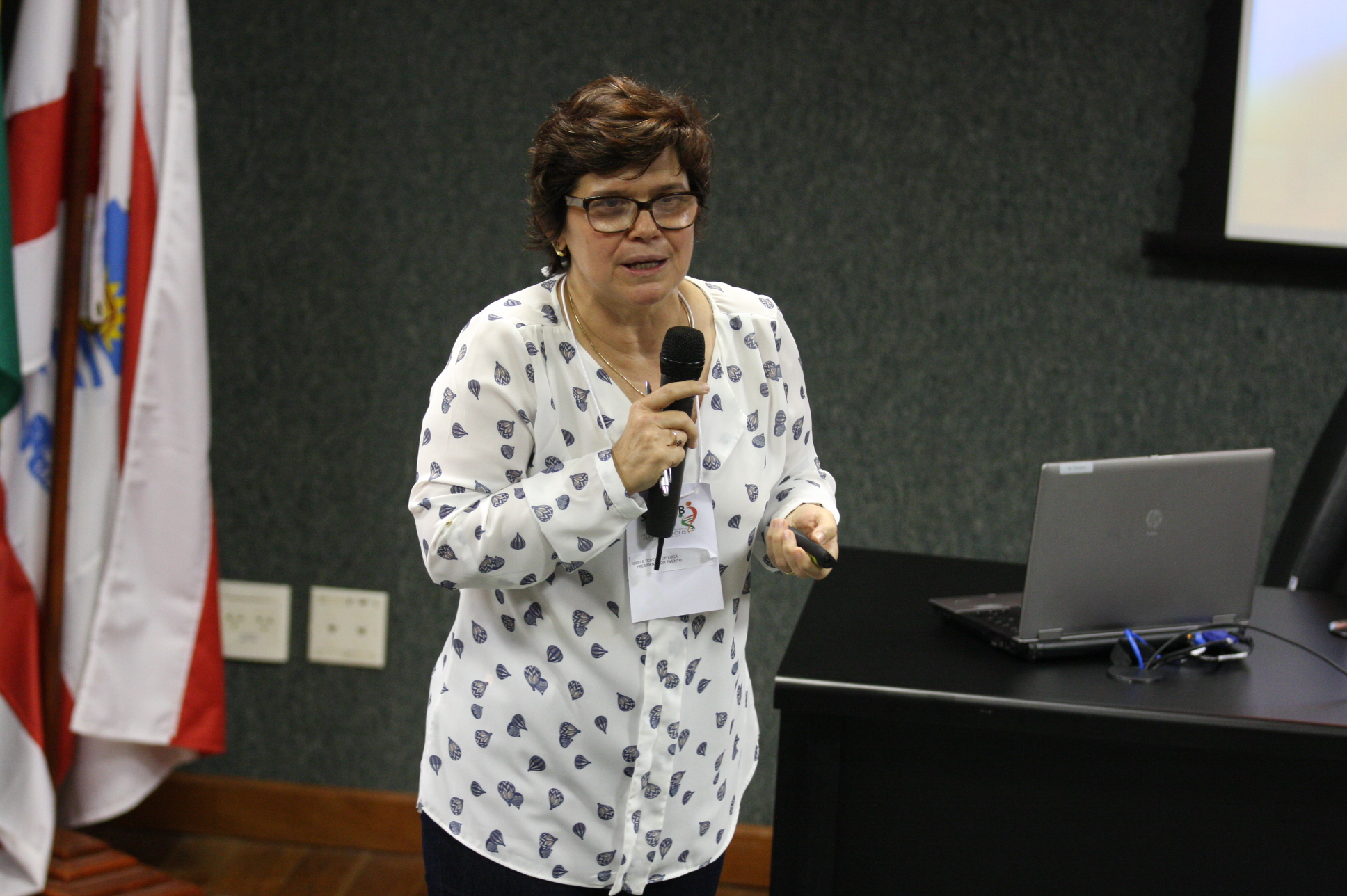 II Simpósio em Doenças Metabólicas. Gisele Rozone de Luca Presidente do Evento. Foto: Yuri Santos / Agência AL