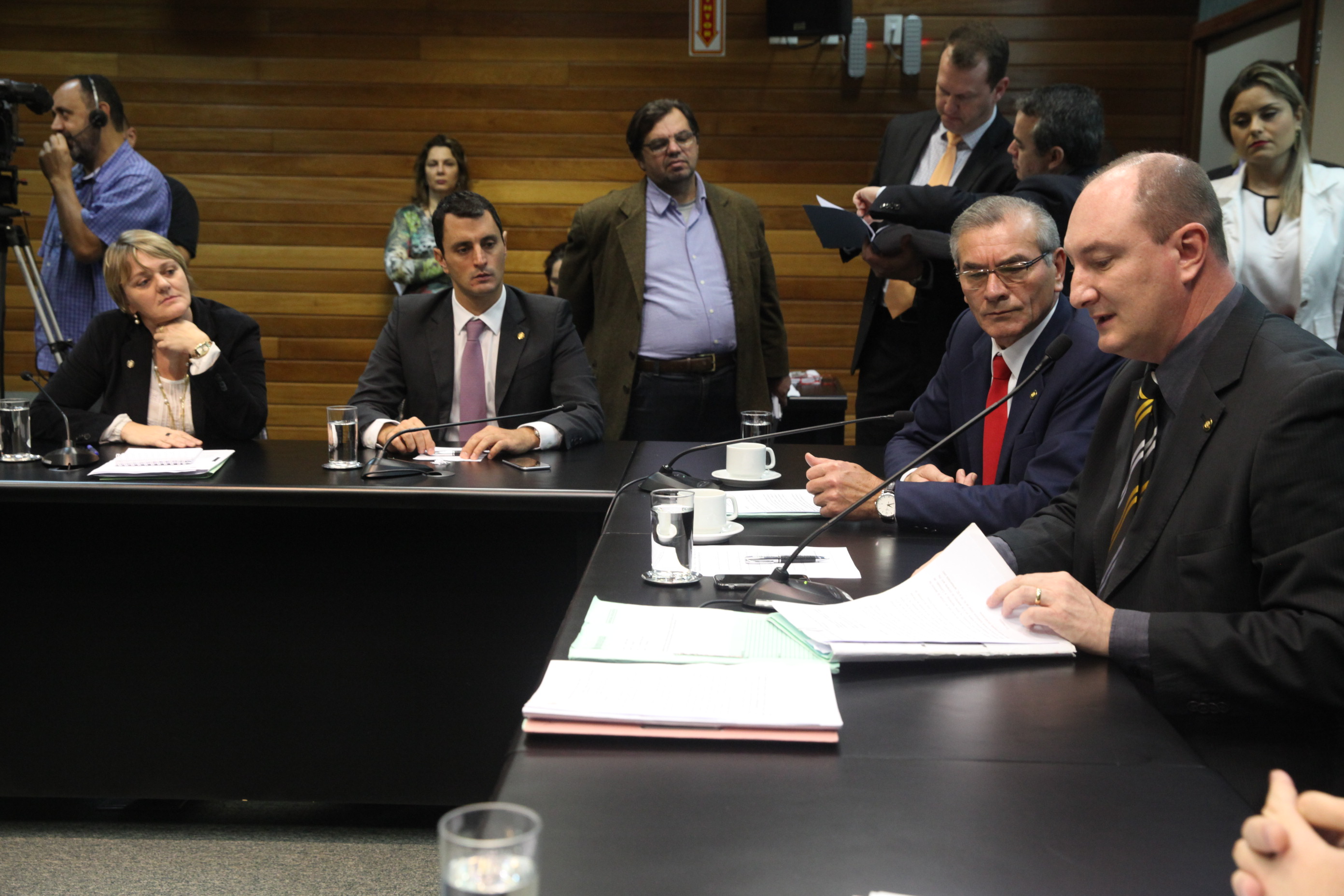 Reunião da Comissão de Constituição e Justiça. Foto: Fábio Queiroz / Agência AL