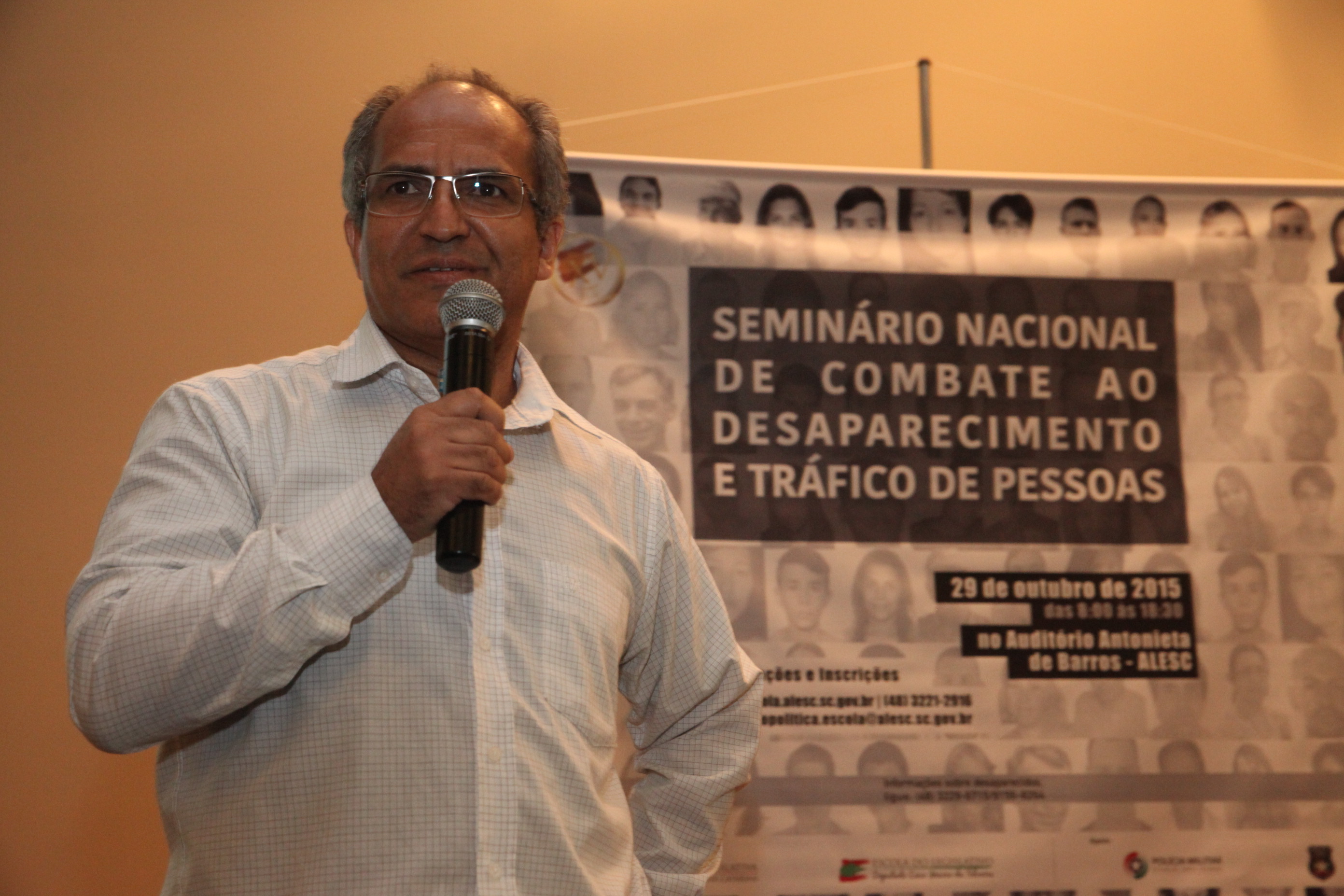 Dijaci David de Oliveira. Seminário Tráfico de Pessoas. Foto: Fábio Queiroz / Agência AL