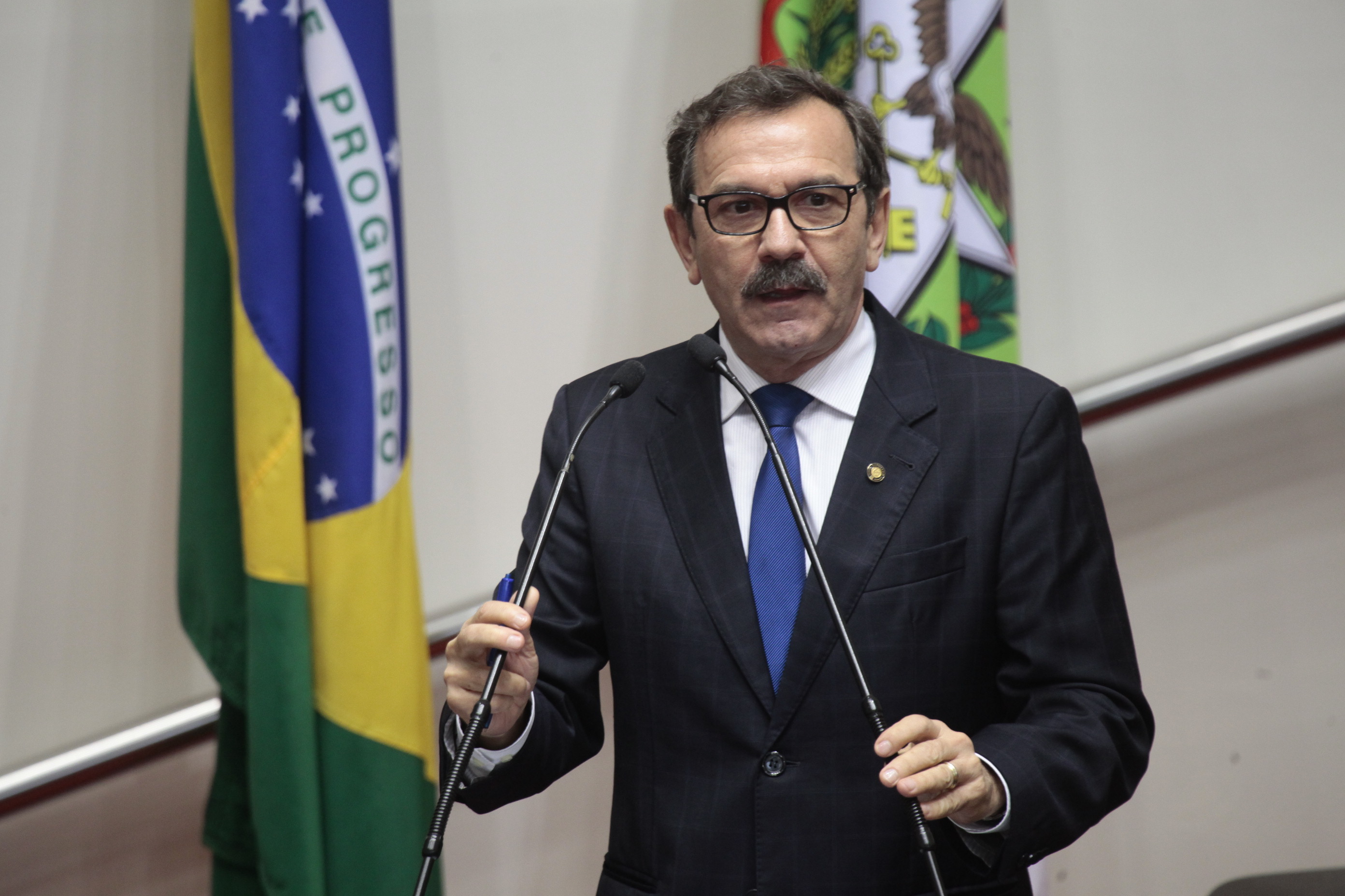 Sessão Ordinária da Assembleia Legislativa do Estado de Santa Catarina. Deputado Serafim Venzon (PSDB) - Foto: Miriam Zomer/Agência AL