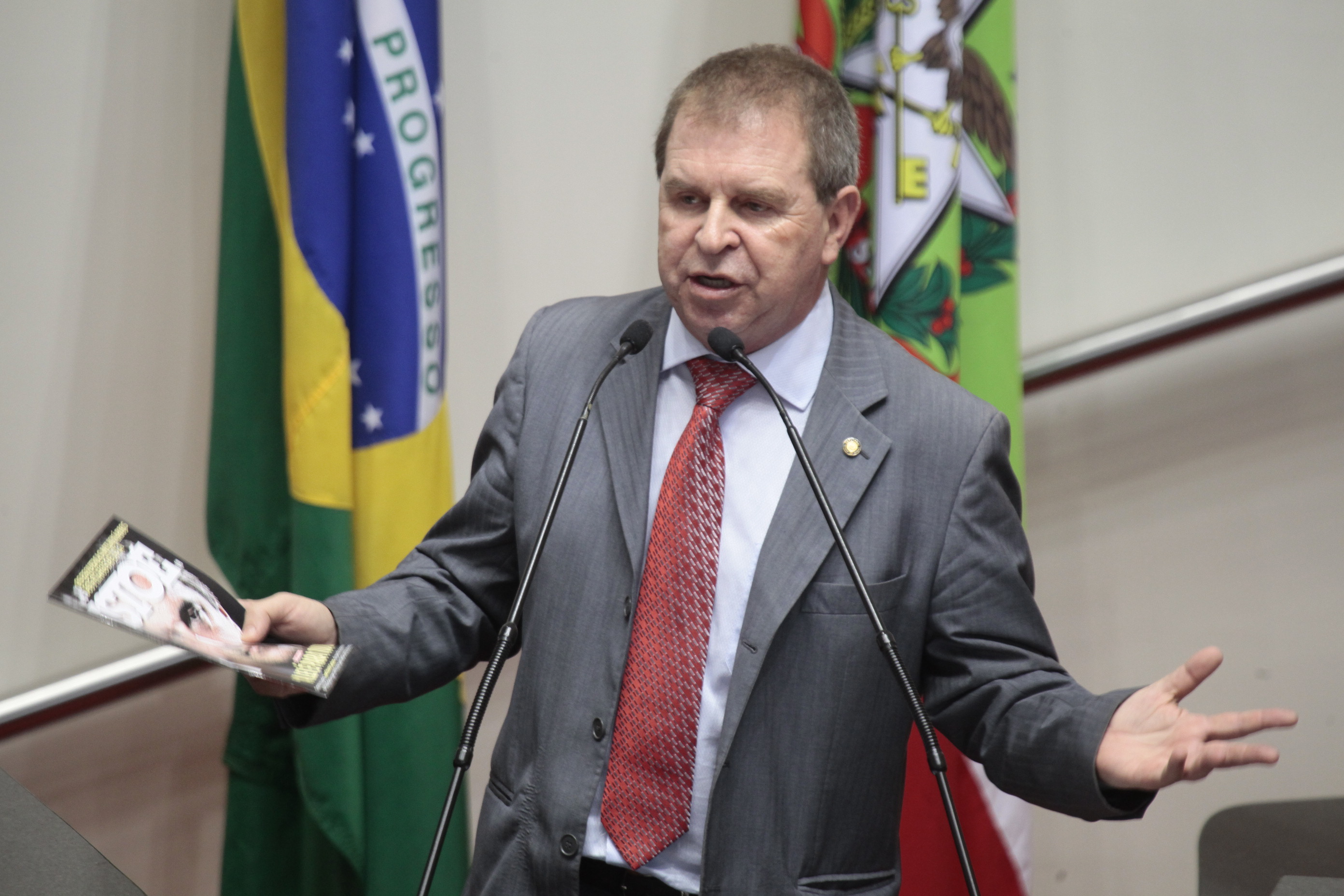 Sessão Ordinária da Assembleia Legislativa do Estado de Santa Catarina. Deputado Maurício Eskudlark (PSD)  - Foto: Miriam Zomer/Agência AL