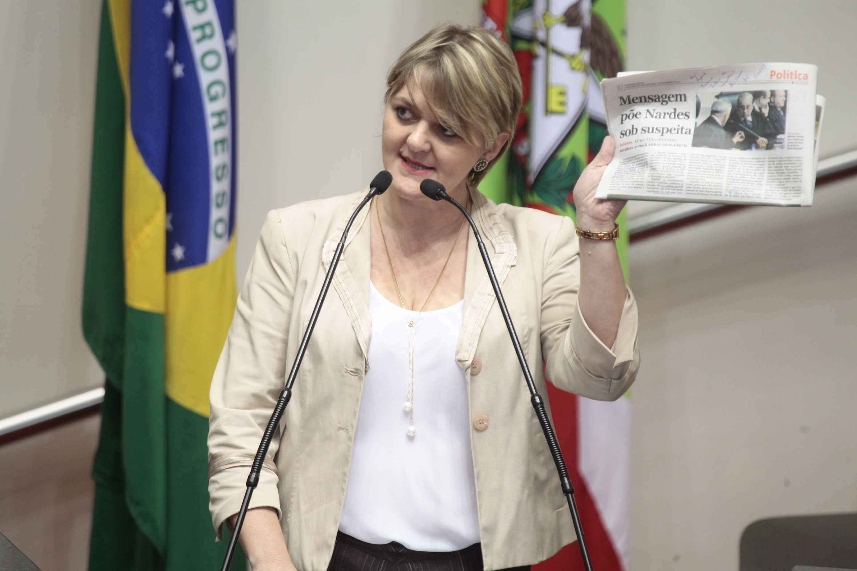Sessão Ordinária da Assembleia Legislativa do Estado de Santa Catarina. Deputada Luciane Carminatti (PT) - Foto: Miriam Zomer/Agência AL