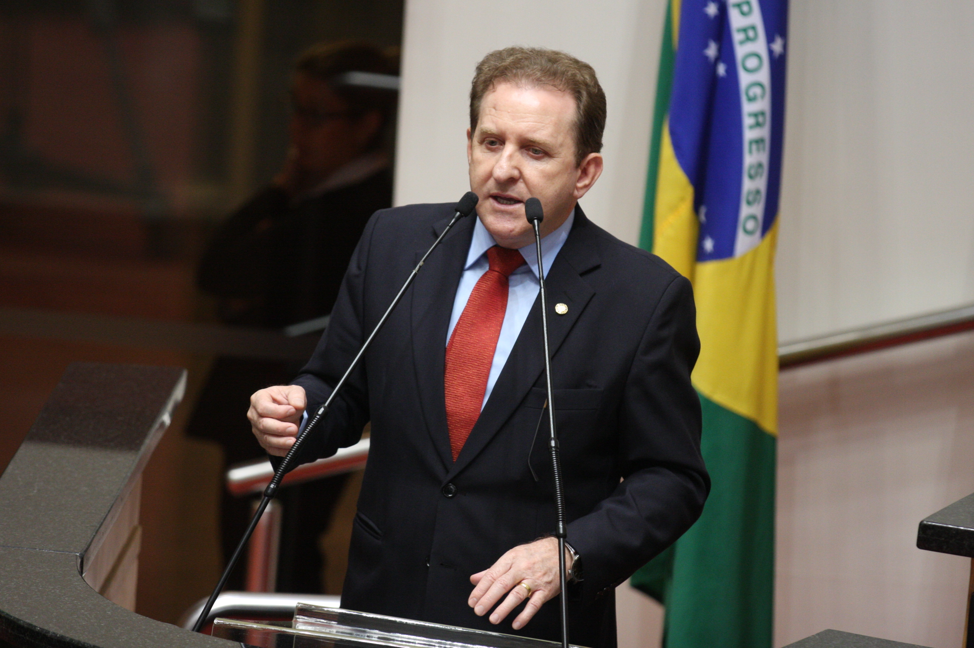 Sessão Ordinária. Deputado Valmir Comin (PP). Foto: Yuri Santos / Agência AL