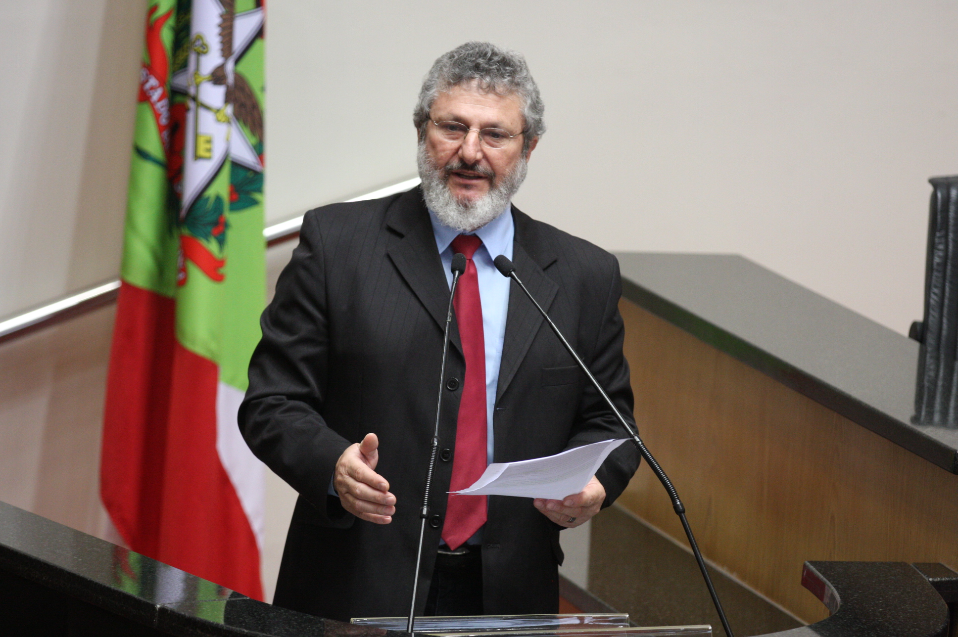 Sessão Ordinária. Deputado Padre Pedro Baldissera (PT). Foto: Yuri Santos / Agência AL