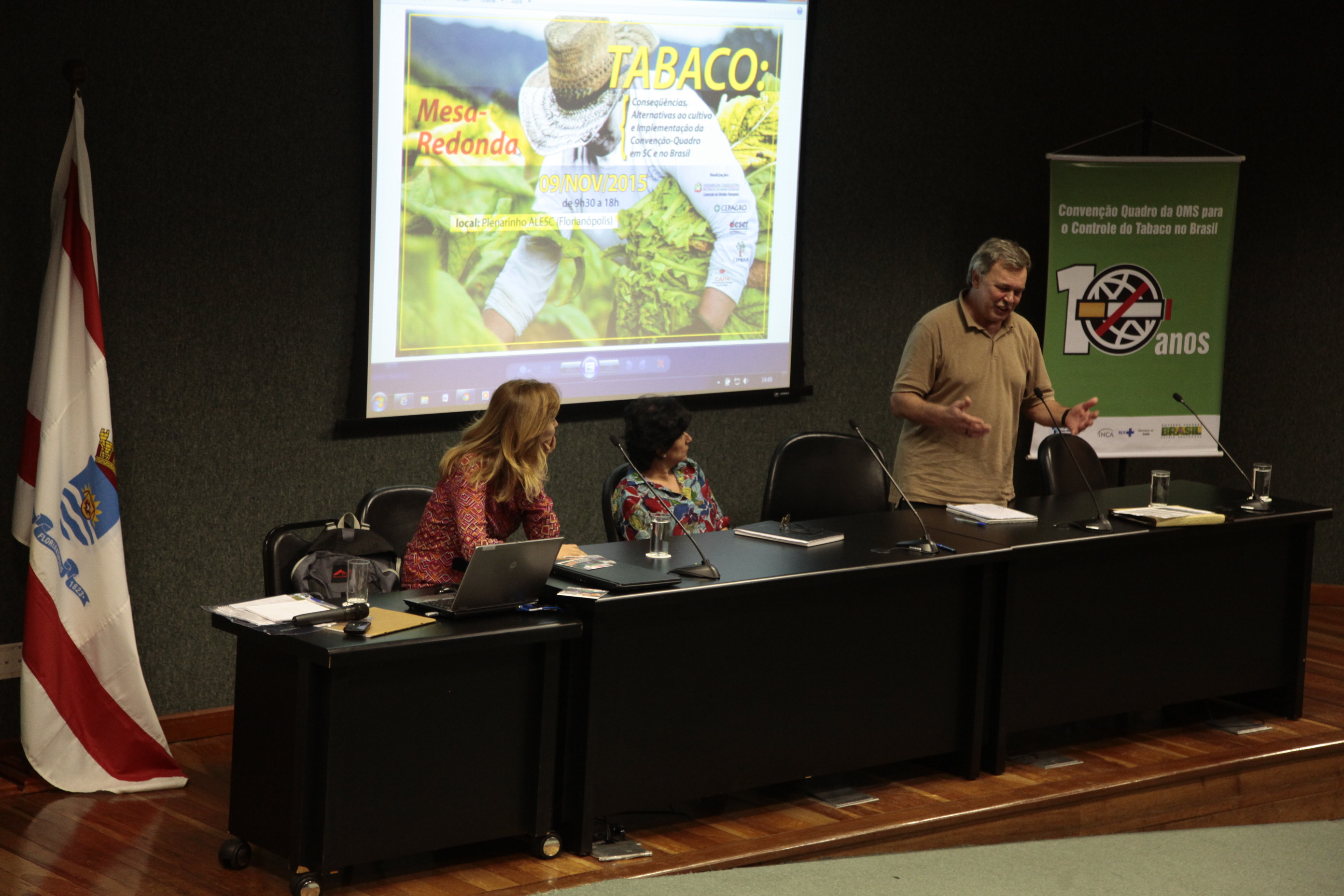 Debate economicamente viáveis à cultura do fumo e proteção do meio ambiente e da saúde das pessoas: 10 anos de Convenção Quadro para o Controle do Tabaco no Brasil e Mundo.