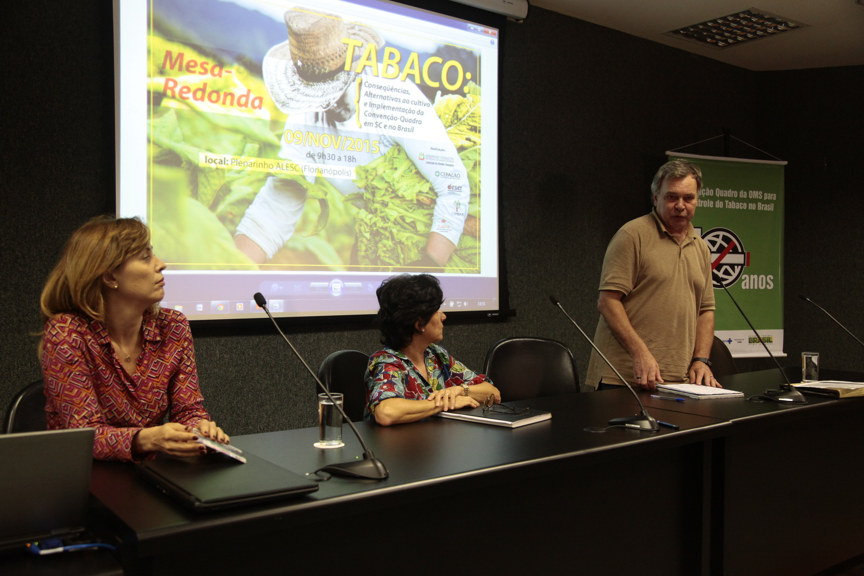 Debate economicamente viáveis à cultura do fumo e proteção do meio ambiente e da saúde das pessoas: 10 anos de Convenção Quadro para o Controle do Tabaco no Brasil e Mundo.