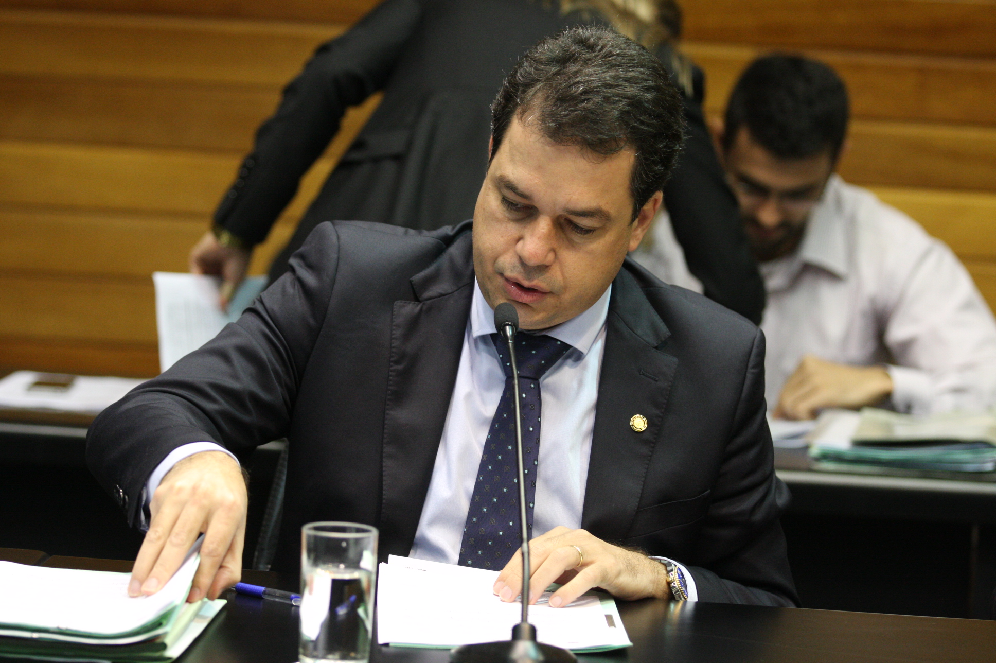 Comissão de Constituição e Justiça. Deputado Rodrigo Minotto (PDT). Foto: Yuri Santos / Agência AL