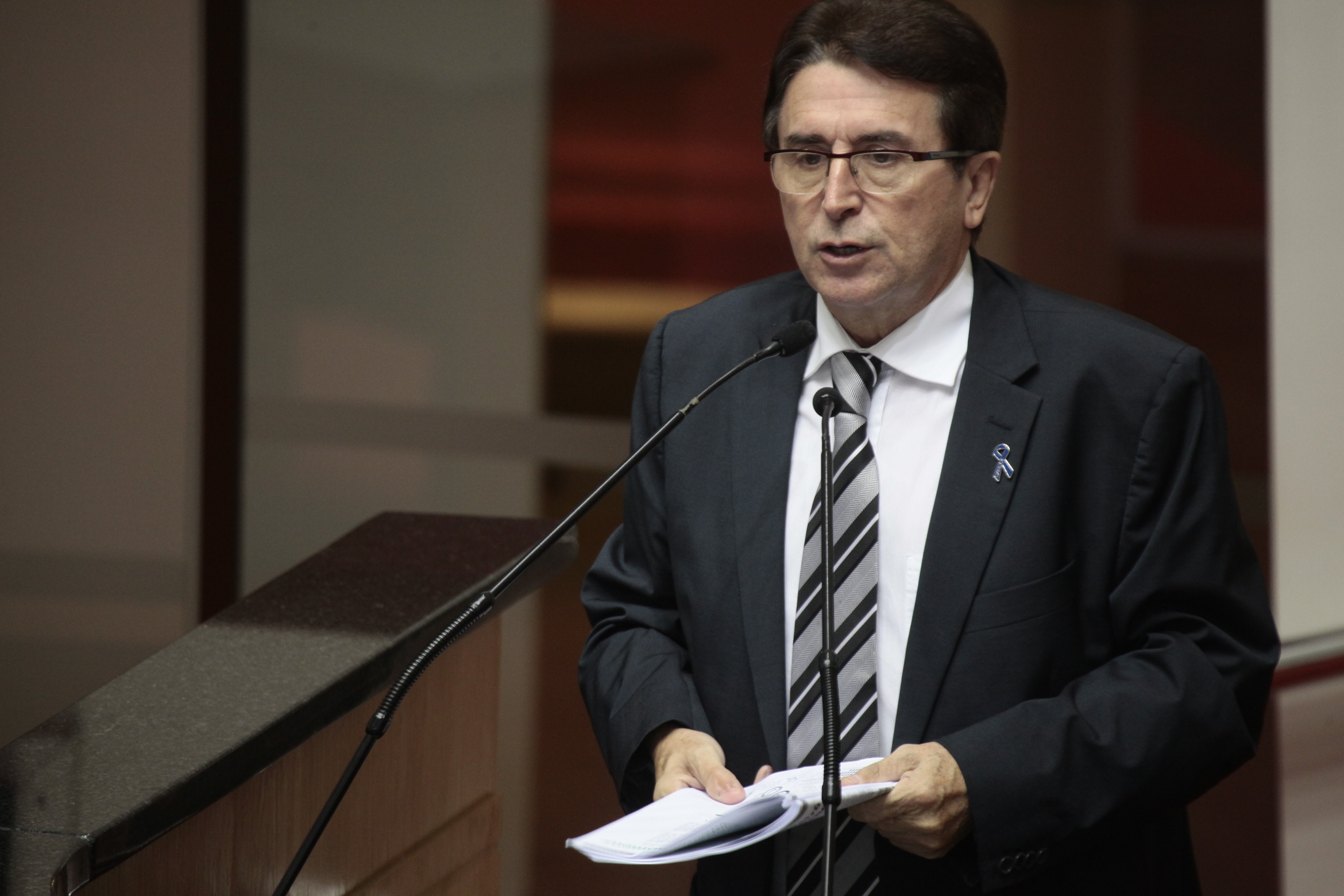 Sessão Ordinária. Deputado Antonio Aguiar (PMDB) - Foto: Miriam Zomer/Agência AL