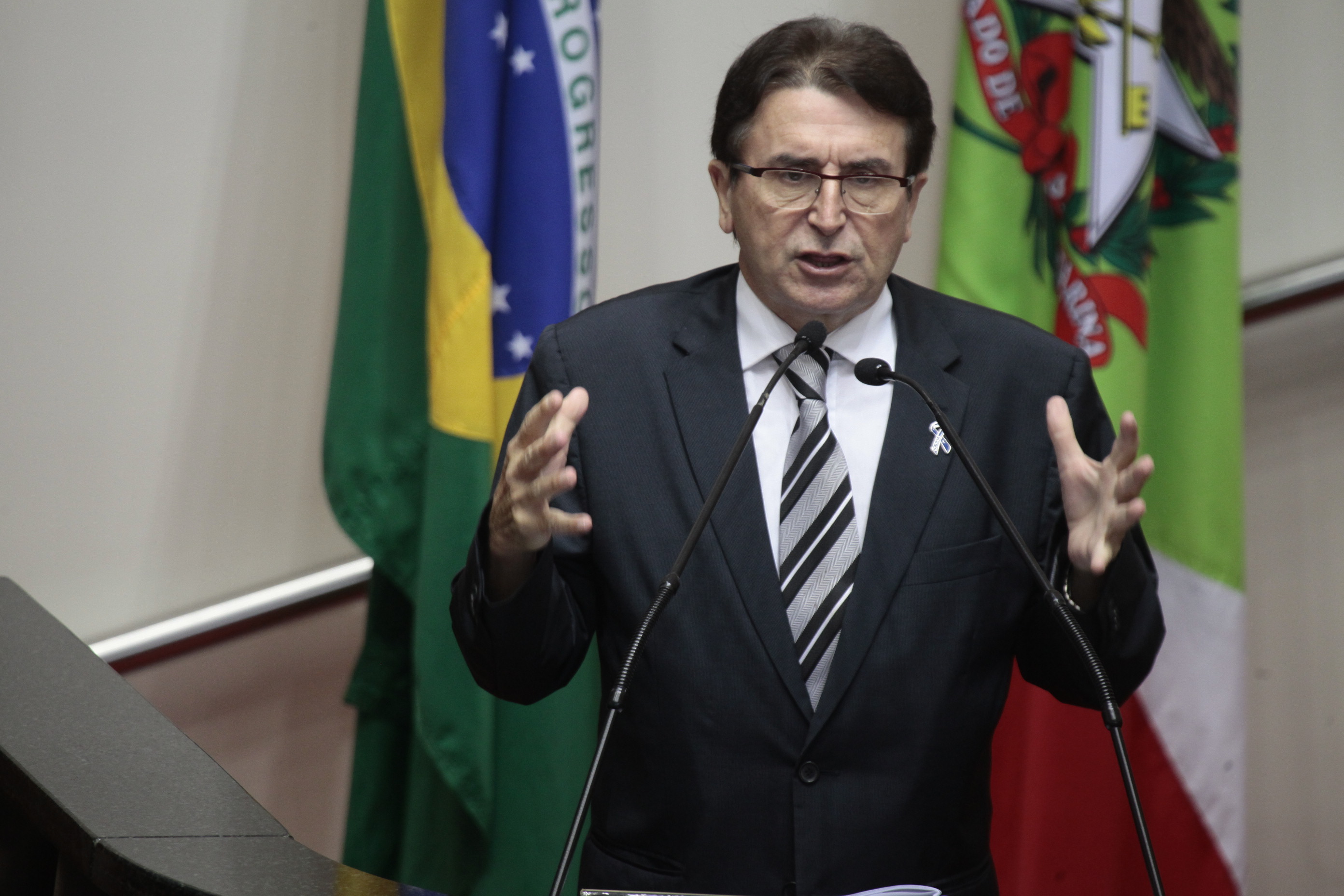 Sessão Ordinária. Deputado Antonio Aguiar (PMDB) - Foto: Miriam Zomer/Agência AL
