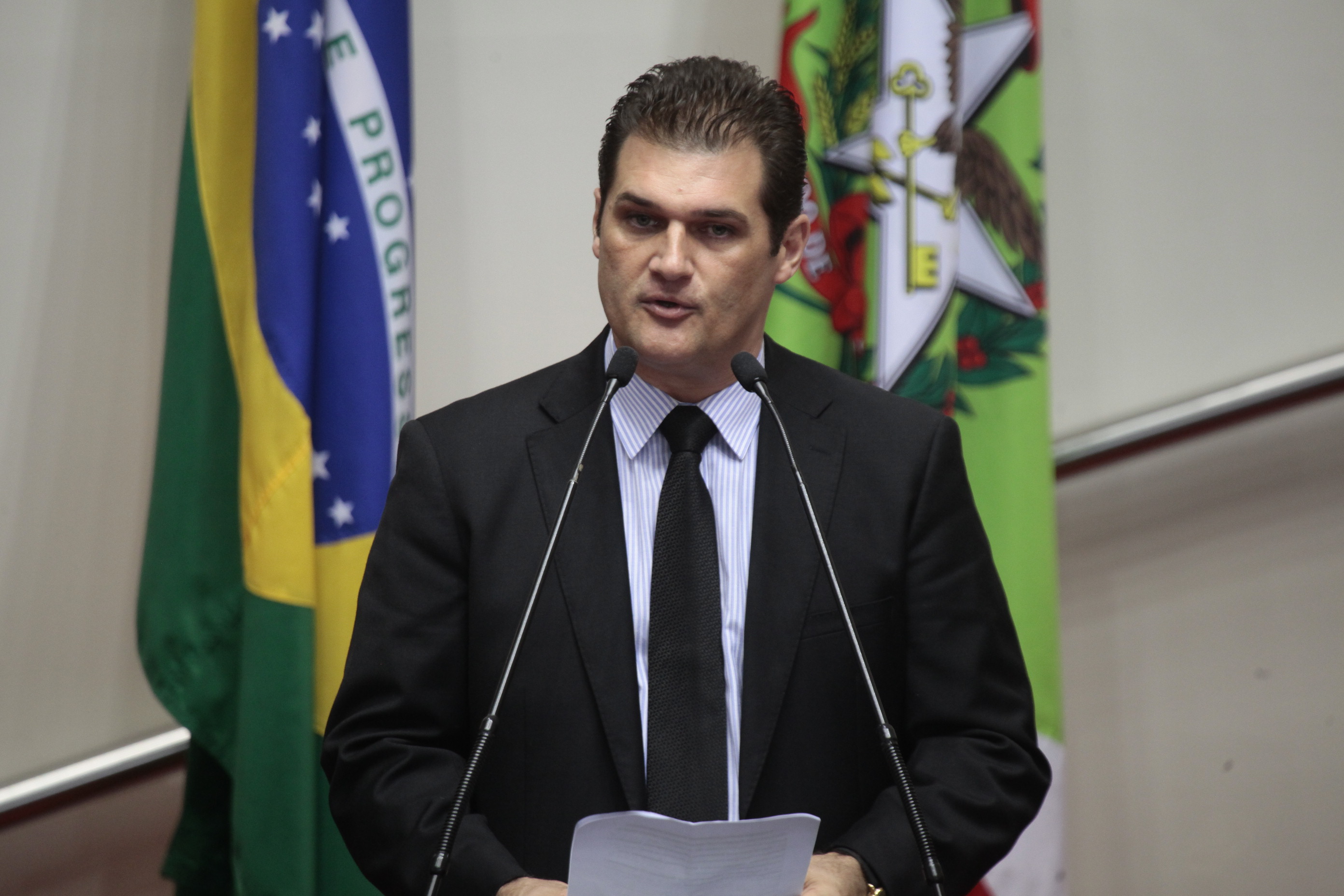 Sessão Ordinária. Deputado Claiton Salvaro (PSB) - Foto: Miriam Zomer/Agência AL