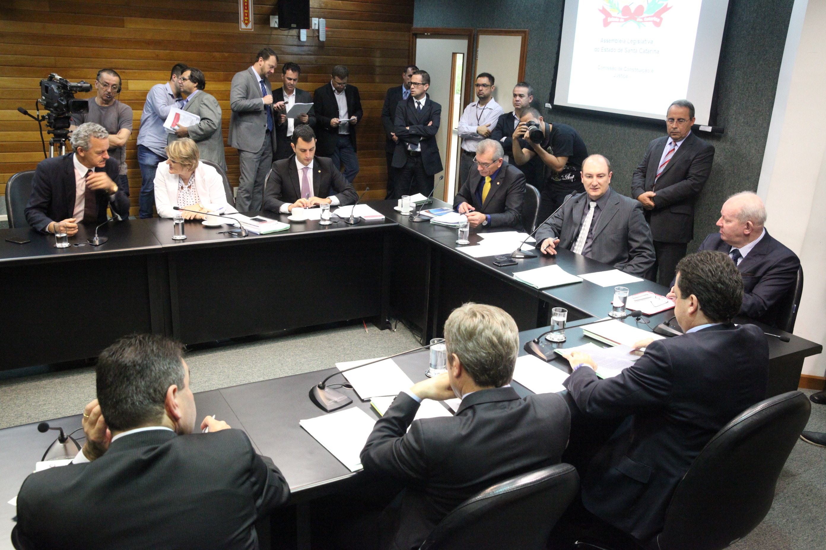 Reunião da Comissão de Constituição e Justiça. Foto: Jonas Lemos / Agência AL