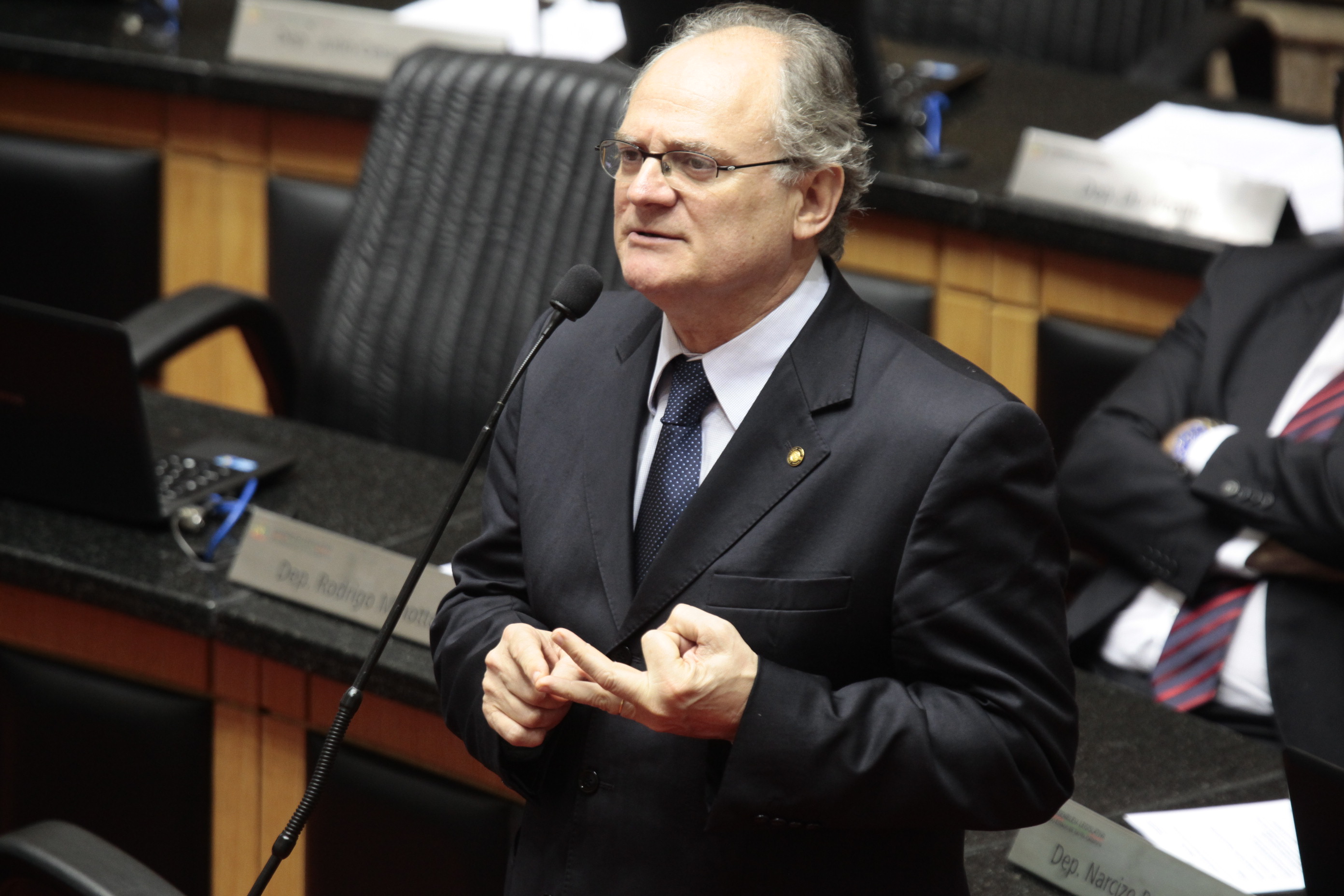 Sessão Ordinária. Deputado Vicente Caropreso (PSDB) -  Foto: Miriam Zomer/Agência AL
