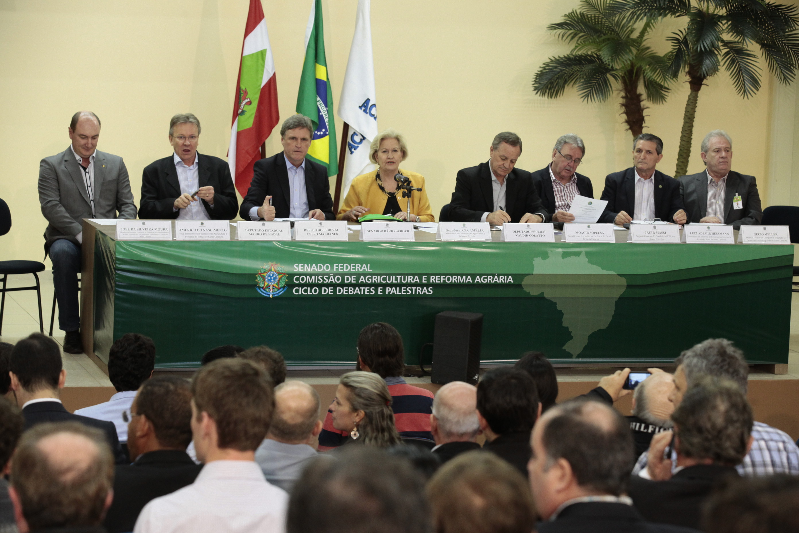 Ciclo de debates da (CRA) do Senado Federal