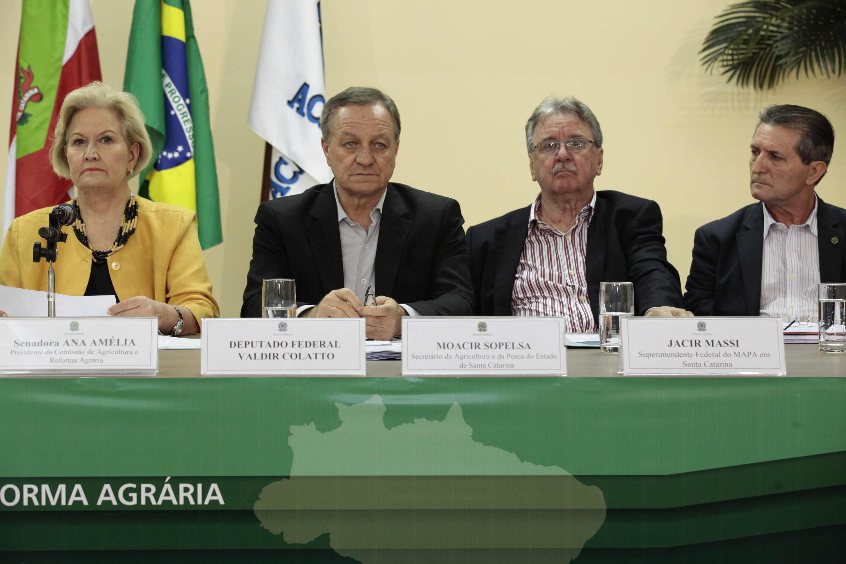 Ciclo de debates da Comissão de Agricultura e Reforma Agrária (CRA) do Senado Federal, realizado na cidade de Chapecó SC. Foto: Miriam Zomer/Agência AL