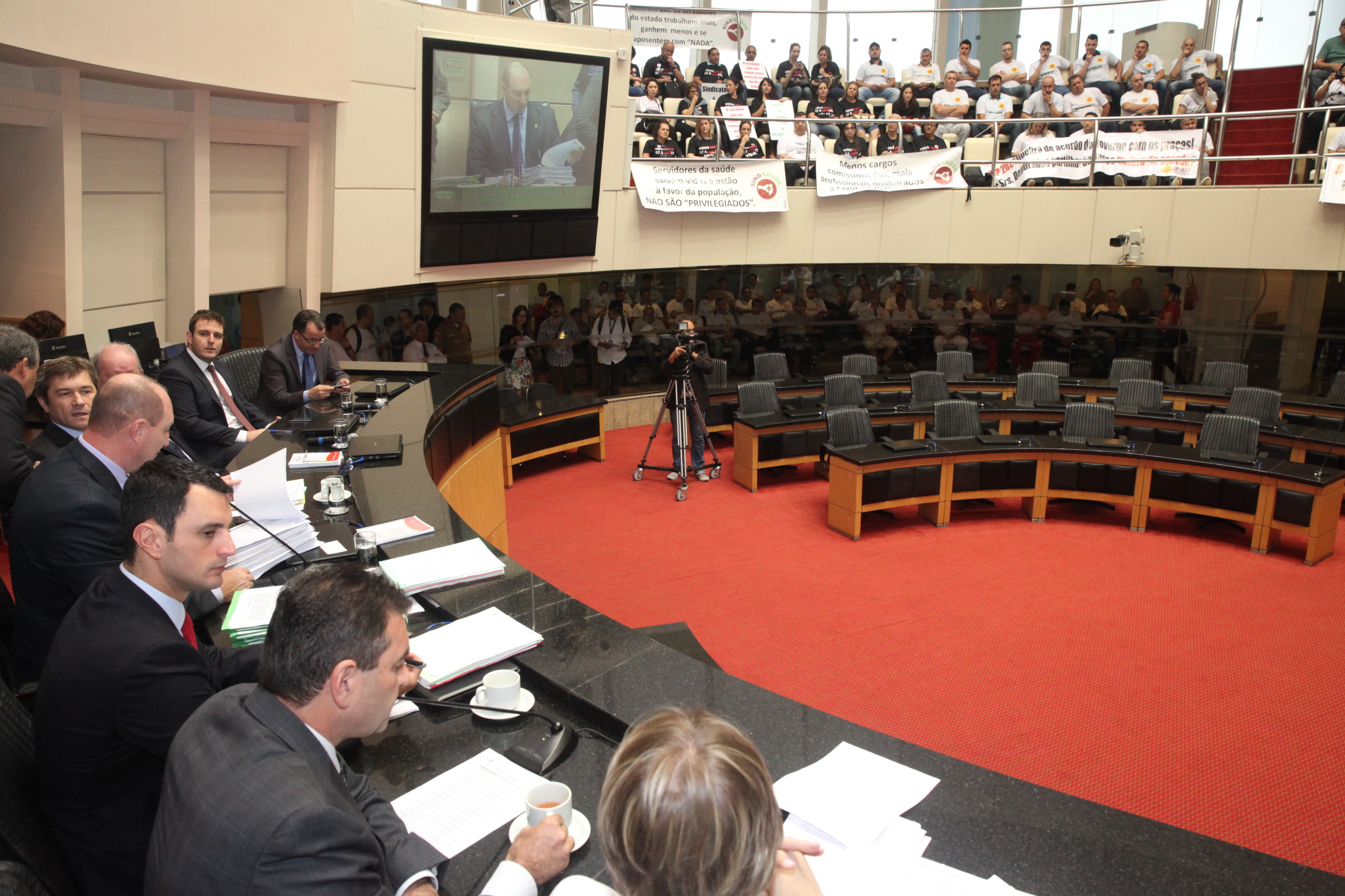 Reunião da Comissão de Constituição e Justiça. Foto: Fábio Queiroz / Agência AL