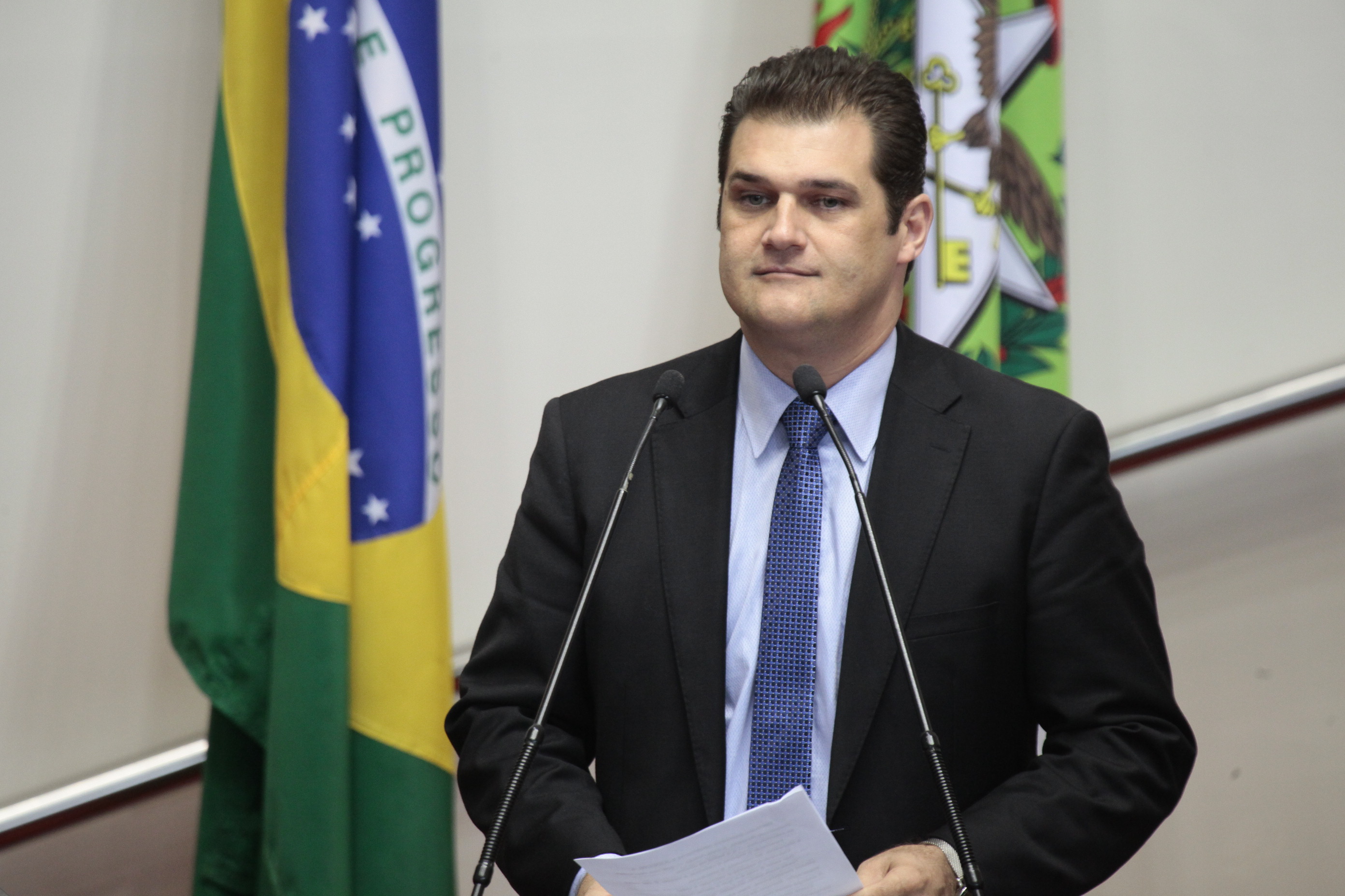 Sessão Odinária. Deputado Claiton Salvaro (PSB) - Foto: Miriam Zomer / Agência AL