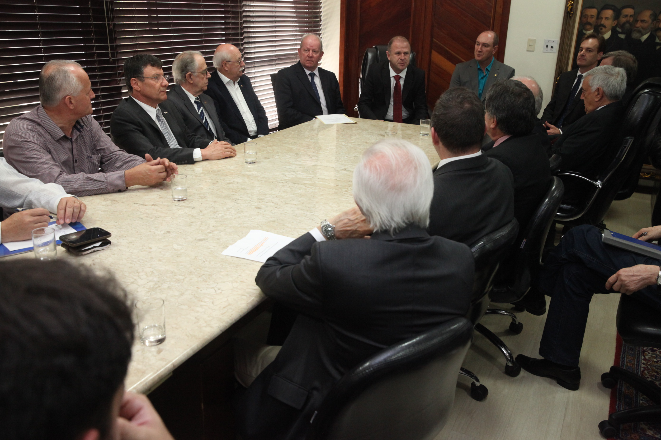 Presidente da Alesc - Deputado Gelson Merisio (PSD) - apresenta o Projeto Participação Assegurada para entidades de classe de Santa Catarina. Foto: Fábio Queiroz / Agência AL