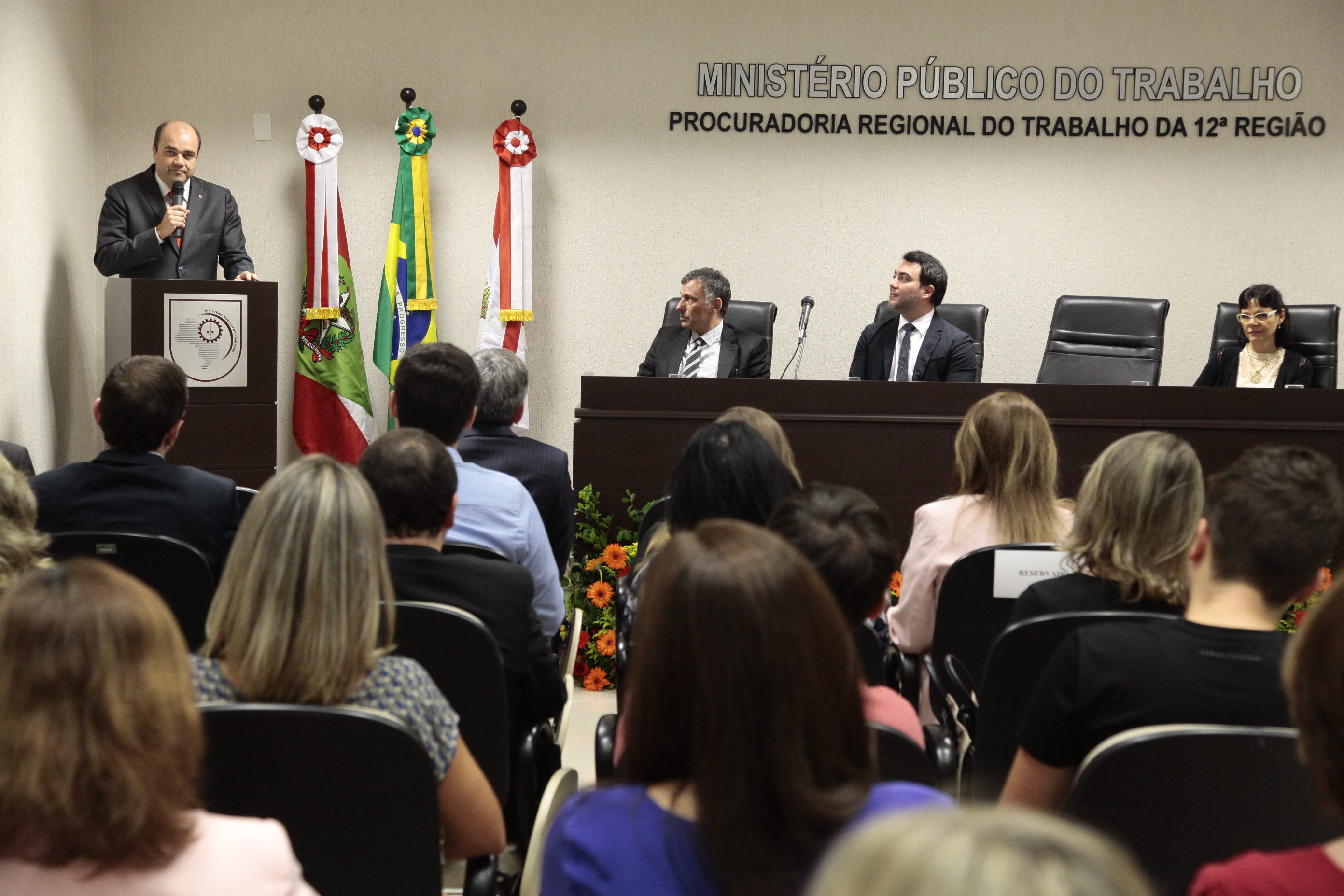 Posse do Procurador Chefe da Procuradoria Regional do Trabalho (PRT), Marcelo Goss Neves. Foto:Miriam Zomer/Agência AL