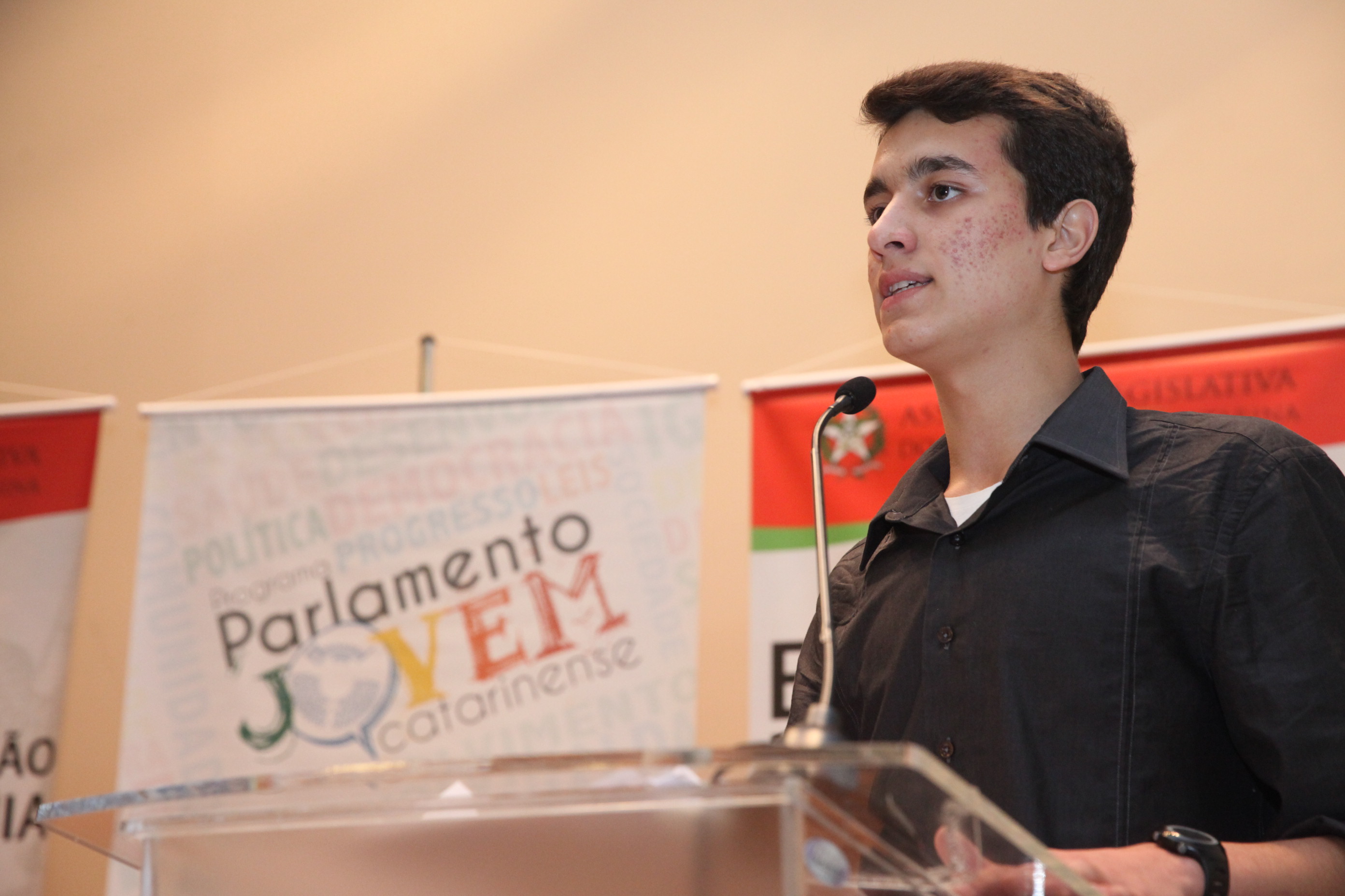 Cerimônia de Posse do Parlamento Jovem. Foto: Fábio Queiroz / Agência AL