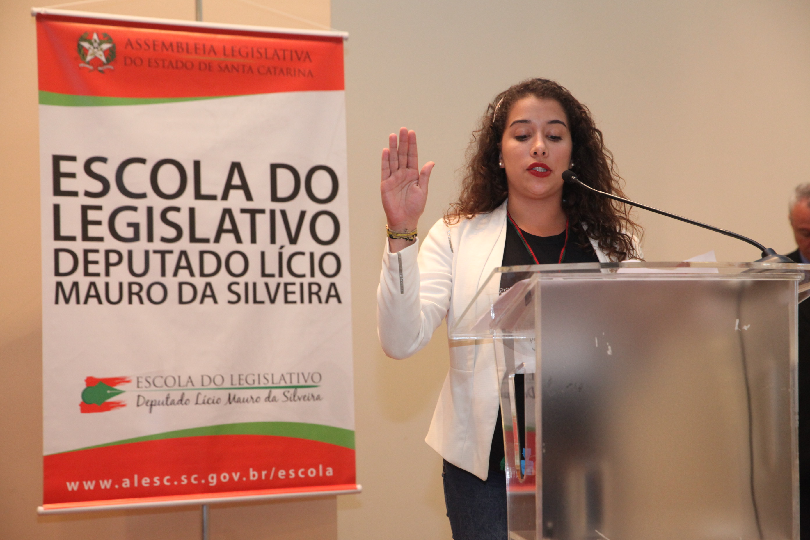 Cerimônia de Posse do Parlamento Jovem. Foto: Fábio Queiroz / Agência AL