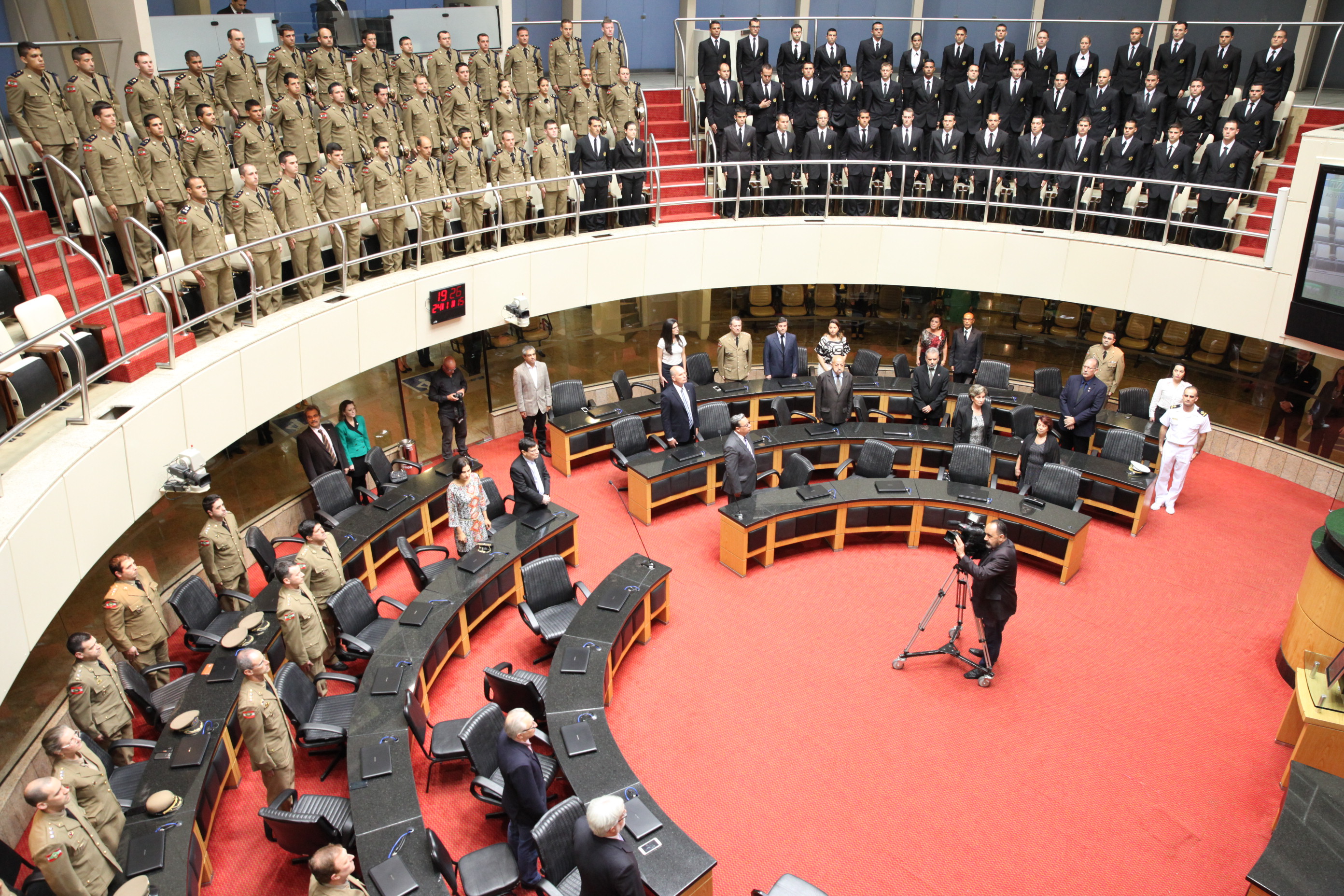 Sessão Especial em homenagem pela passagem dos 50 Anos Centro de Ensino da PM/SC. Foto: Fábio Queiroz / Agência AL
