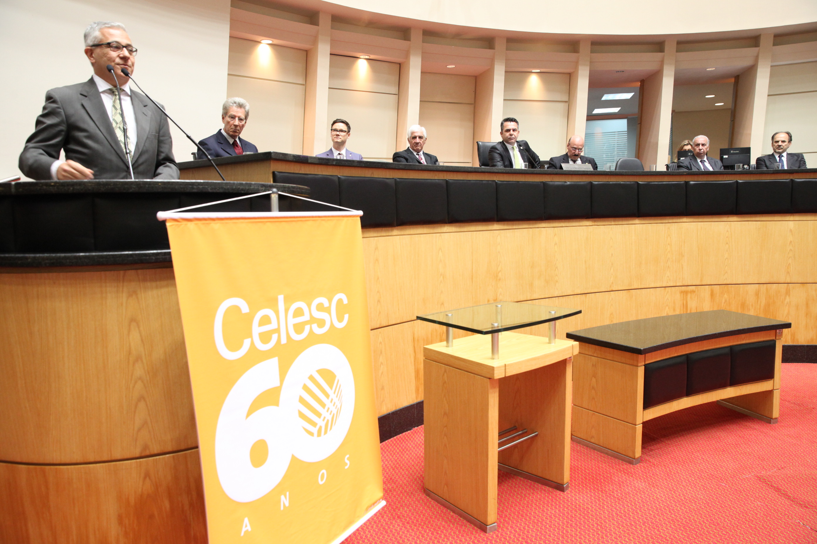 Ex-governador de Santa Catarina - Paulo Afonso. Sessão Especial em homenagem à passagem dos 60 anos da Celesc. Foto: Fábio Queiroz / Agência AL
