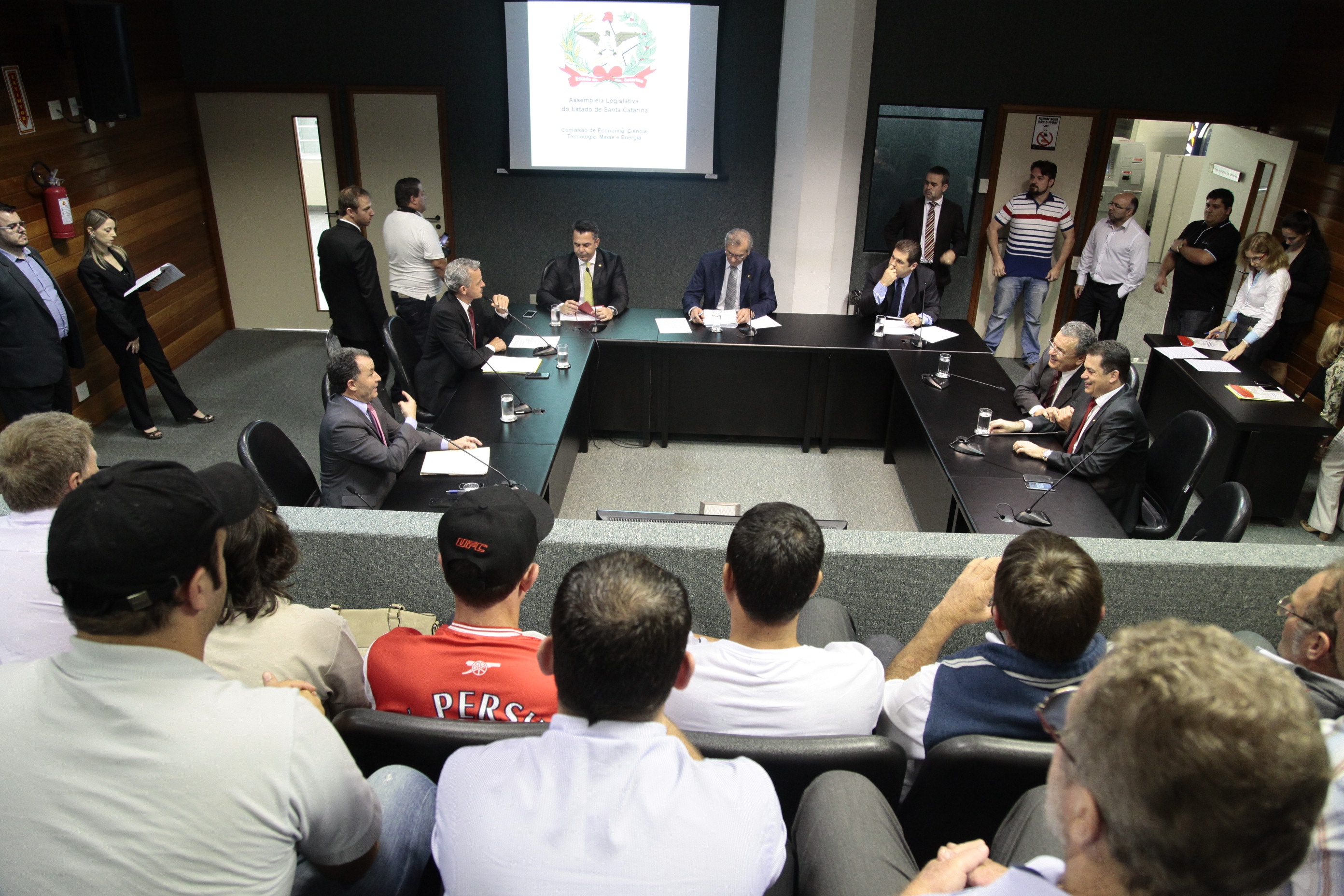 Reunião da Comissão de Economia, Ciência, Tecnologia, Minas e Energia. Foto: Miriam Zomer/Agência AL
